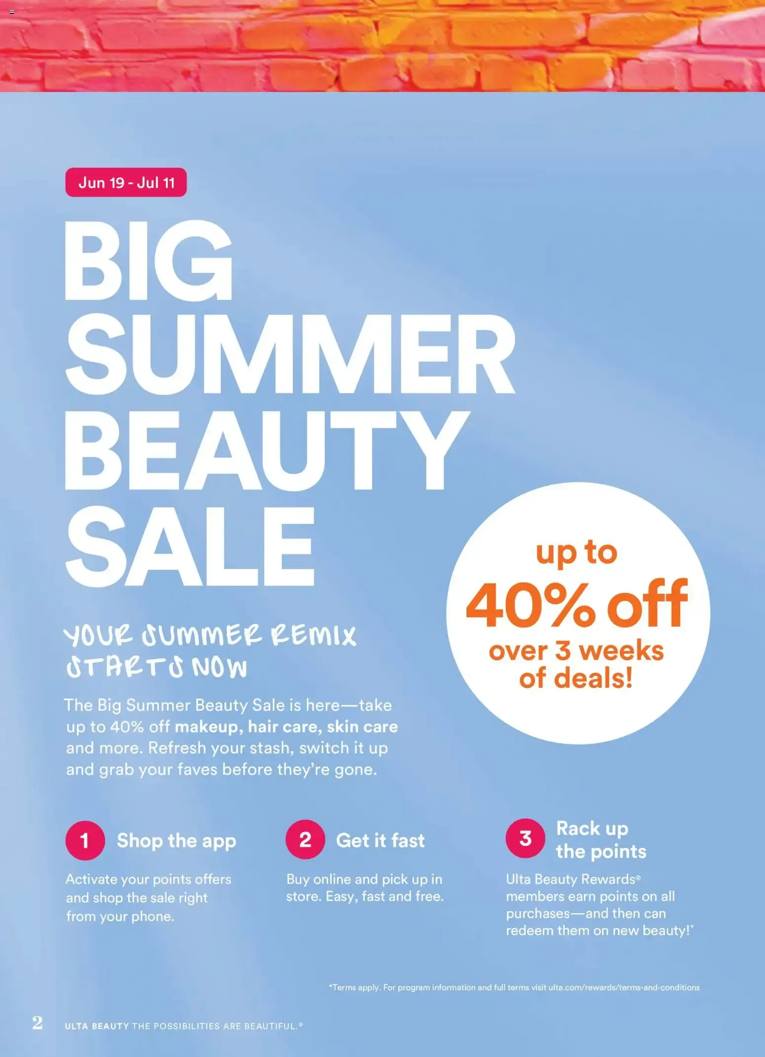 Weekly ad Ulta Beauty: Big Summer Beauty Sale from June 19 to July 11 2026 - Page 2