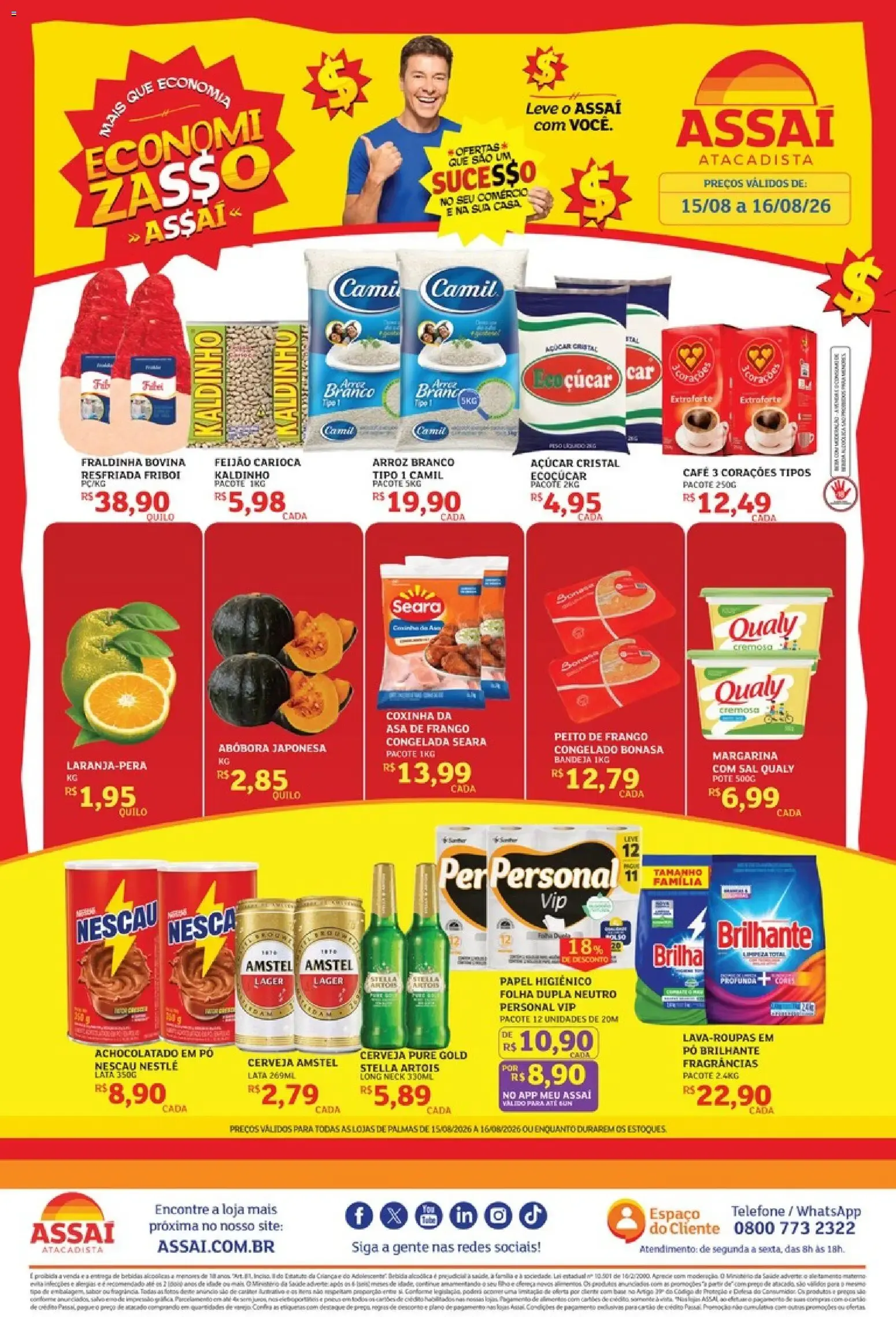 Encarte de Assaí Atacadista ofertas - TO de 15/08/2026 | Promoções Online 15 de agosto até 16 de agosto 2026 - Pagina 1