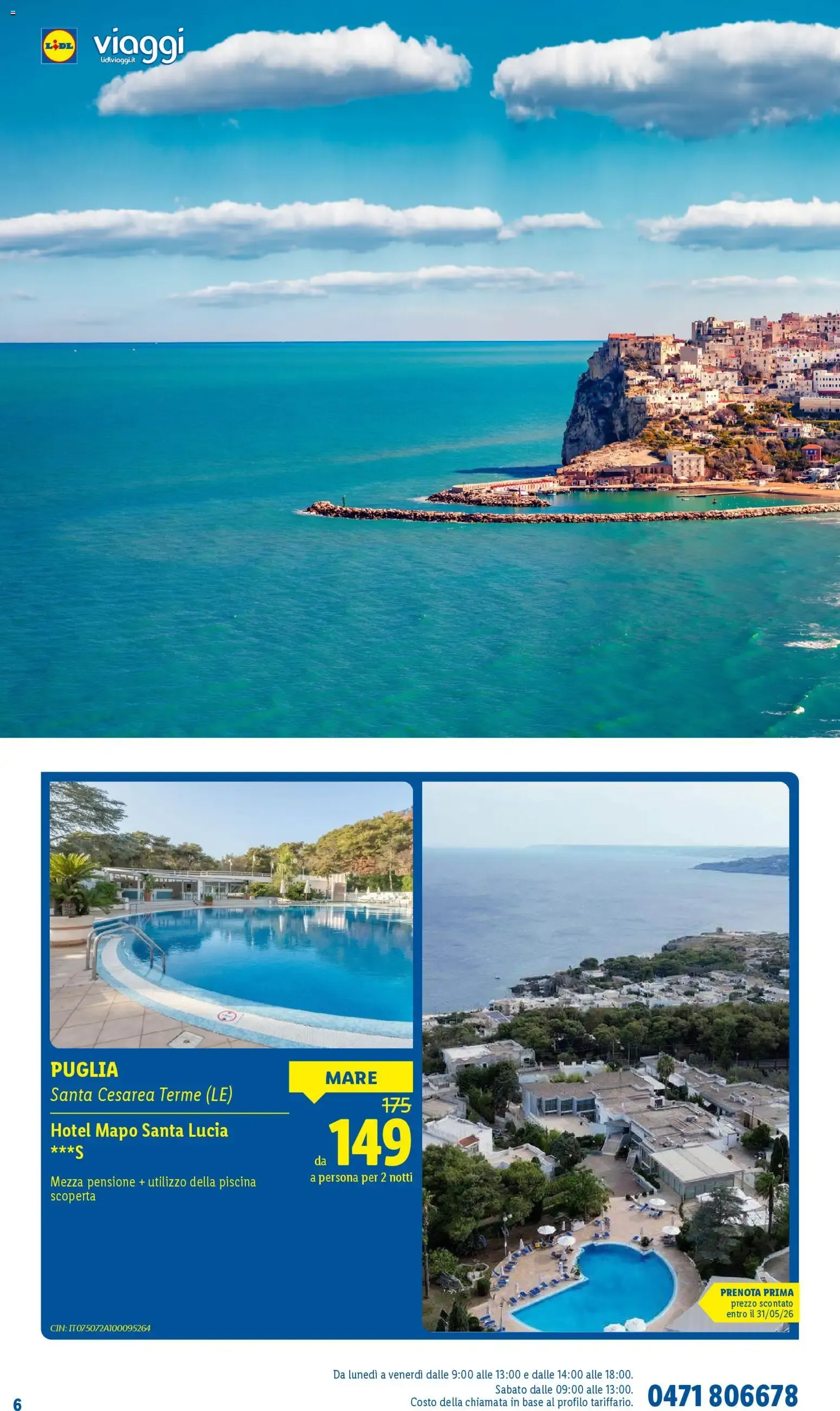 Lidl Viaggi: Vacanze da sogno per la tua estate da 11 marzo a 20 settembre di 2026 - Pagina del volantino 6