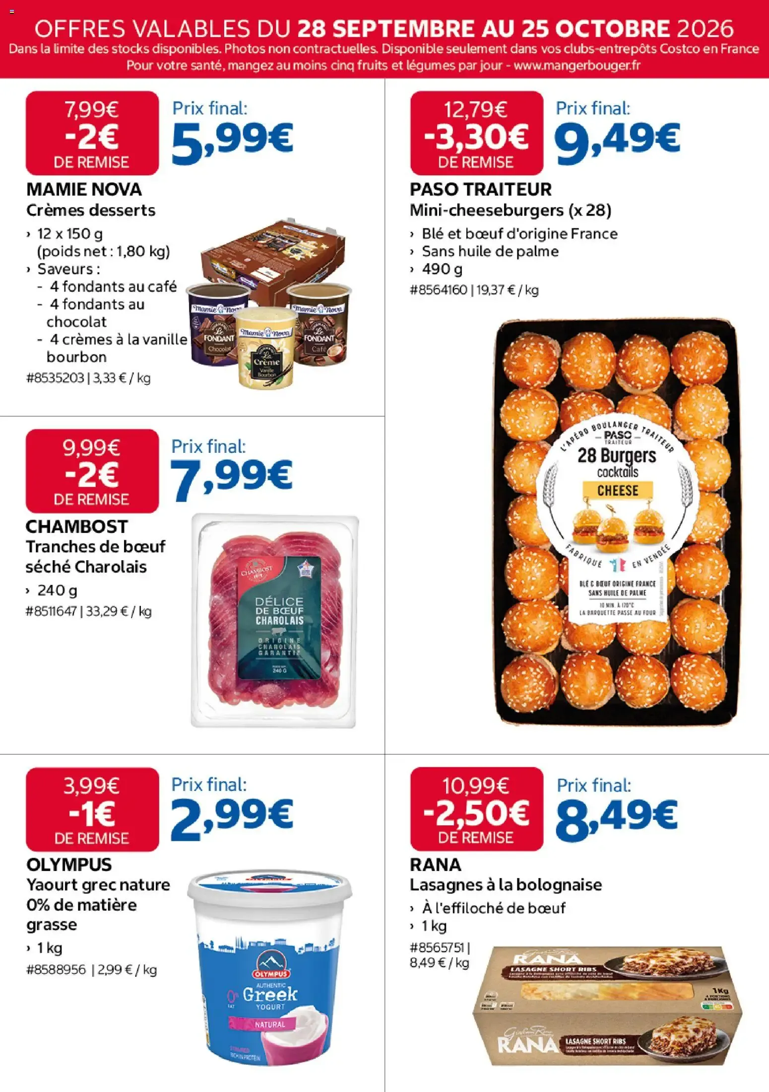 Réservé aux Membres : Plus de 1000€ de Remises Cumulées du 28 septembre au 25 octobre 2026 - Catalogue page 9