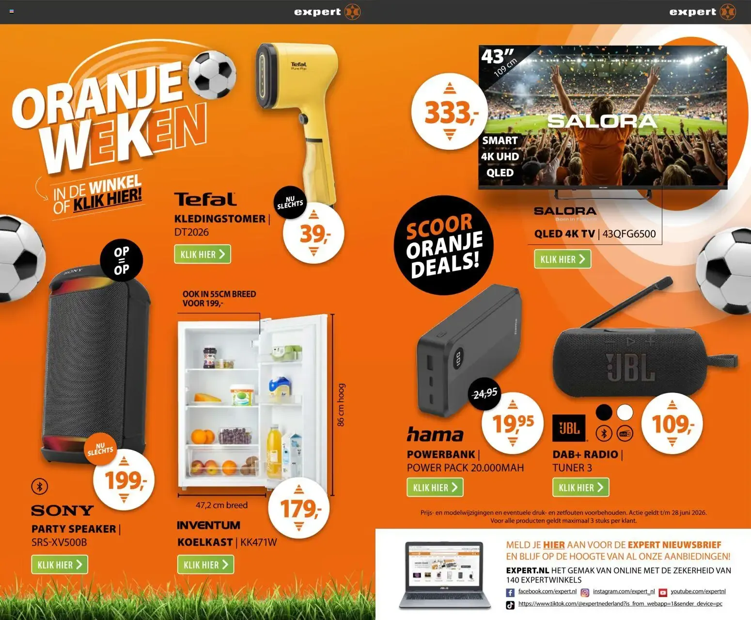 Expert Oranje Weken van 22 juni tot 28 juni 2026 - Folder pagina 20