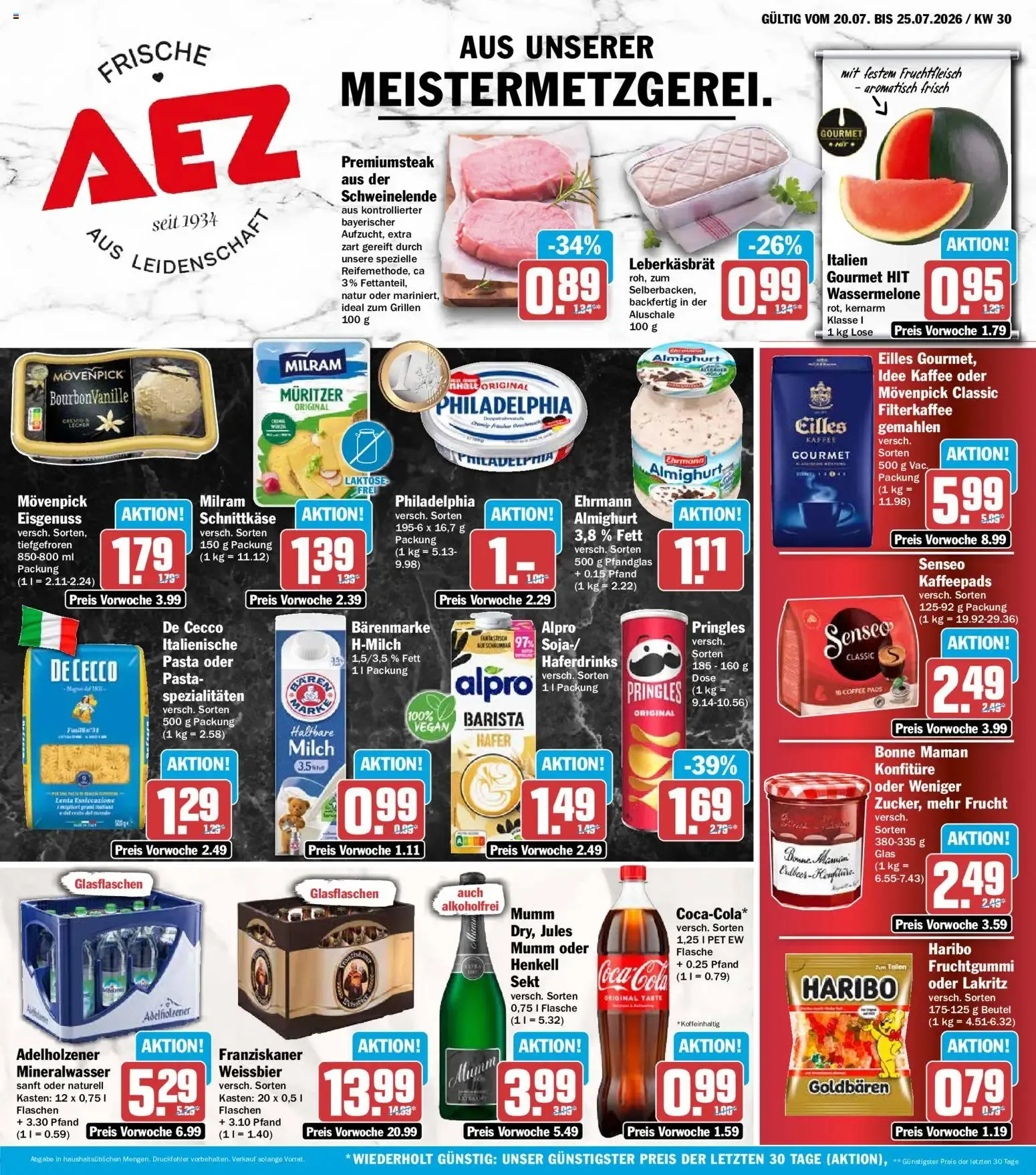 AEZ Prospekt (ab 20.07.2026) zum Blättern von 20. Juli bis 25. Juli 2026 - Prospekt seite 1