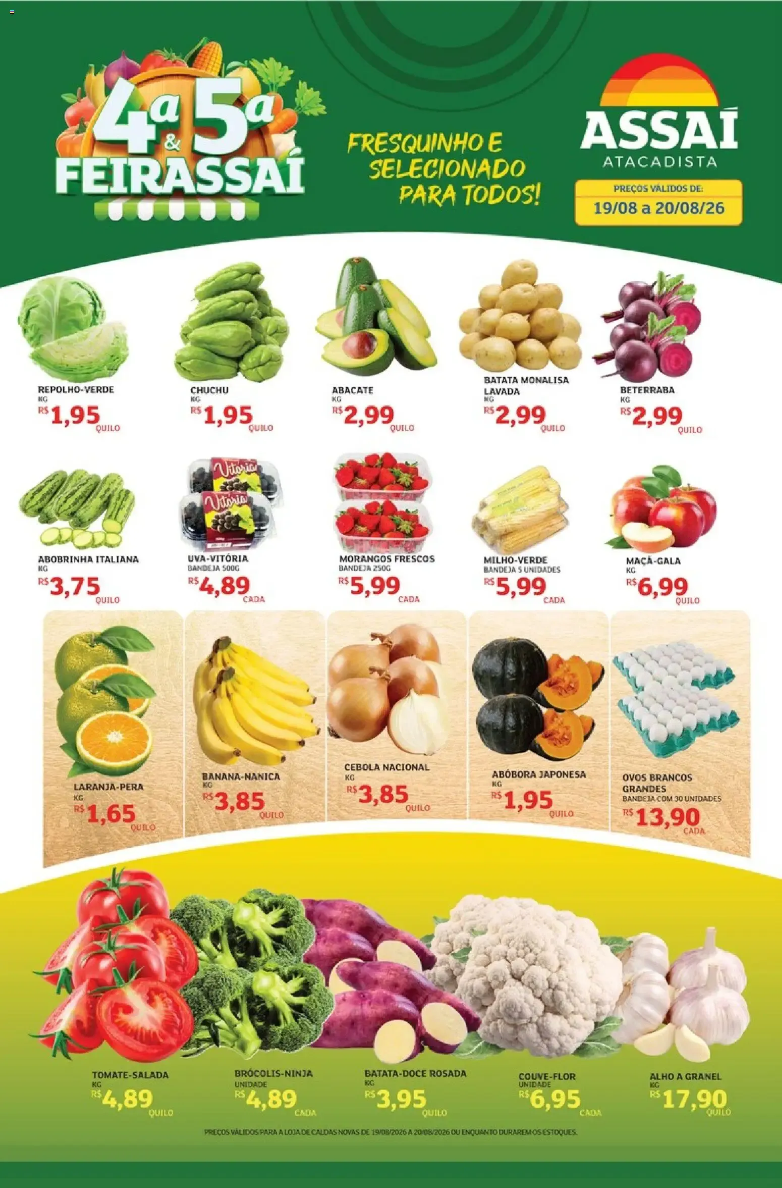 Encarte de Assaí Atacadista ofertas - GO de 19/08/2026 | Promoções Online 19 de agosto até 20 de agosto 2026 - Pagina 1