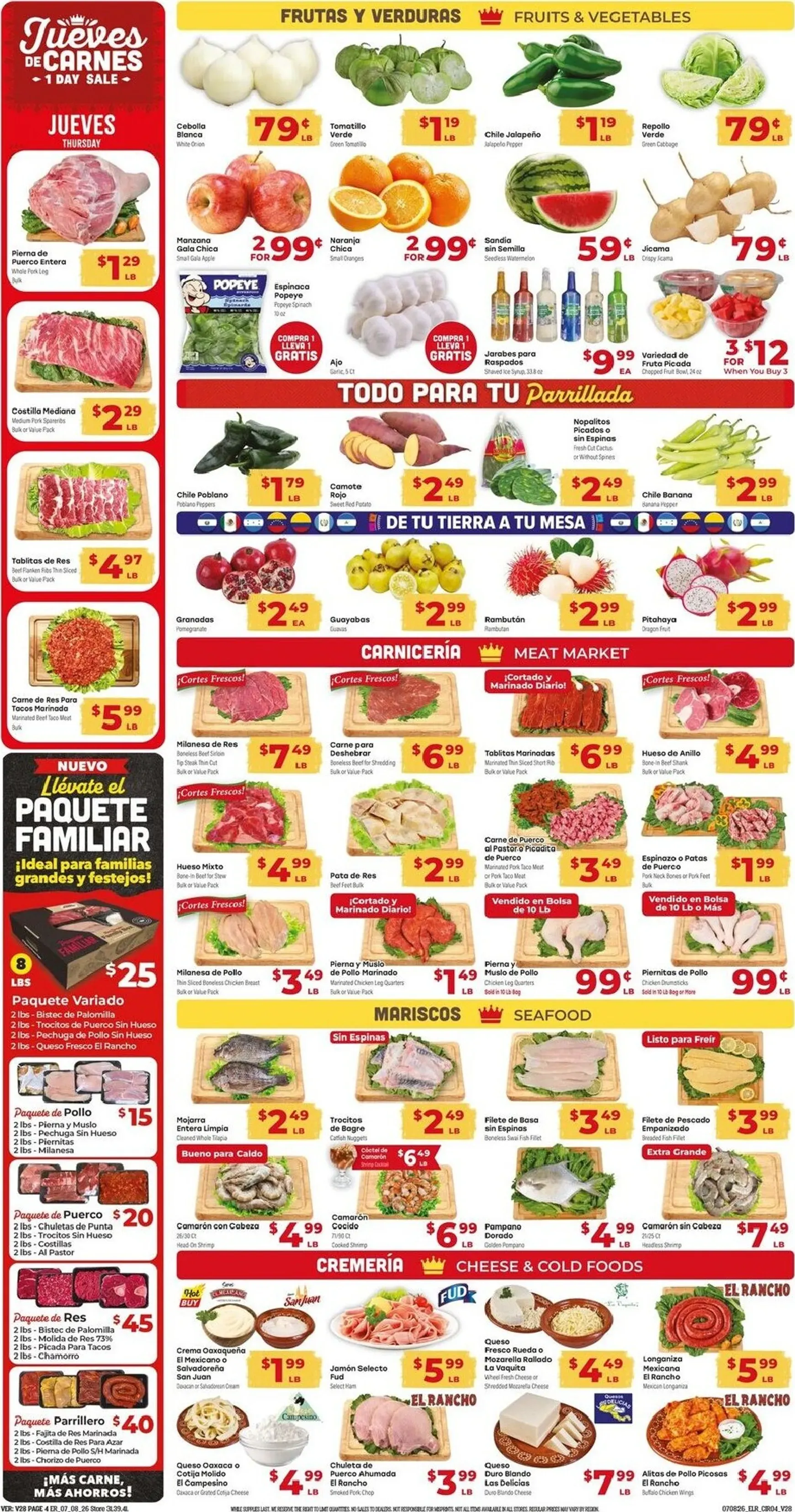 Weekly ad Supermercado El Rancho from July 8 to July 14 2026 - Page 4