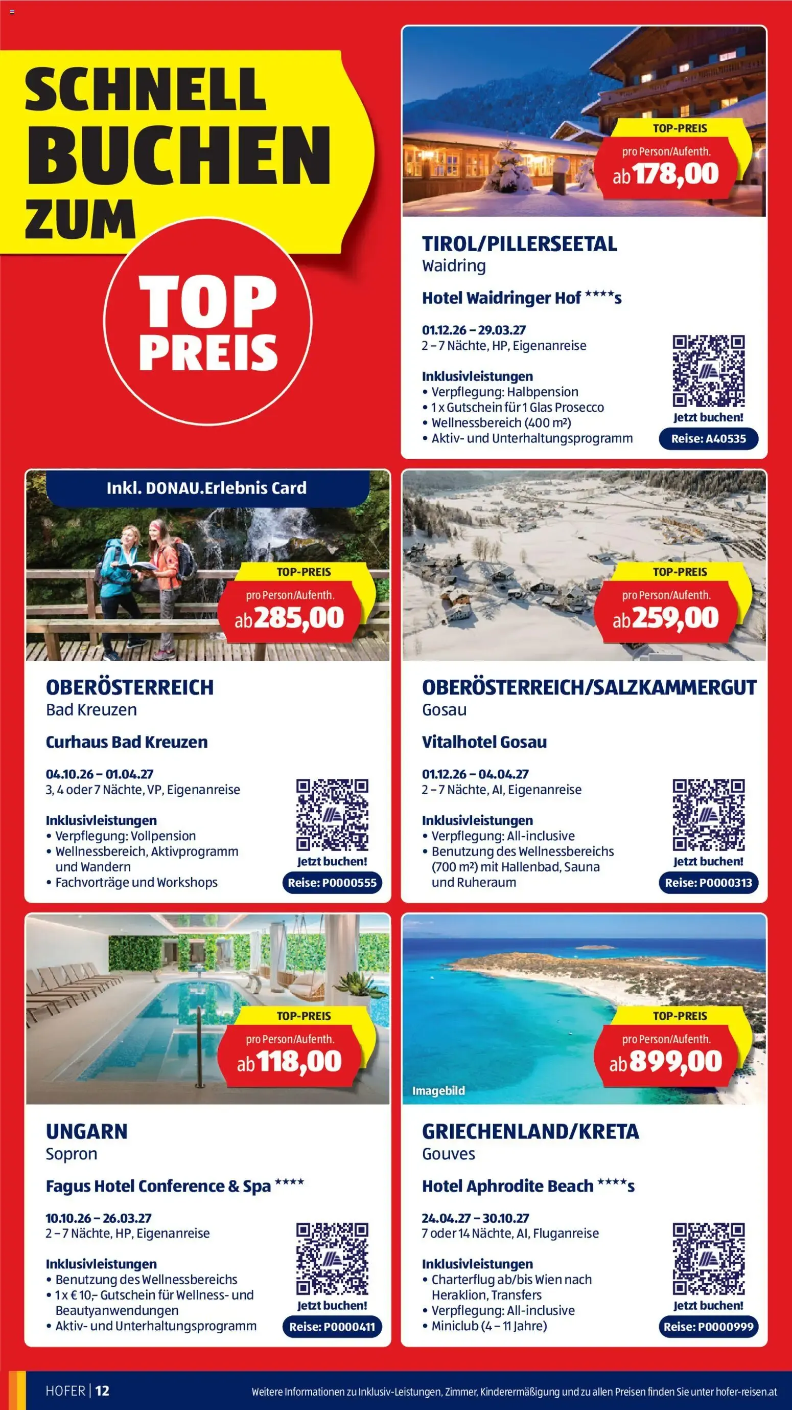 Hofer katalog 2026 ab 30.09.2026 - Angebote, Aktionen von 30. September bis 27. Oktober 2026 - Flugblätt seite 12