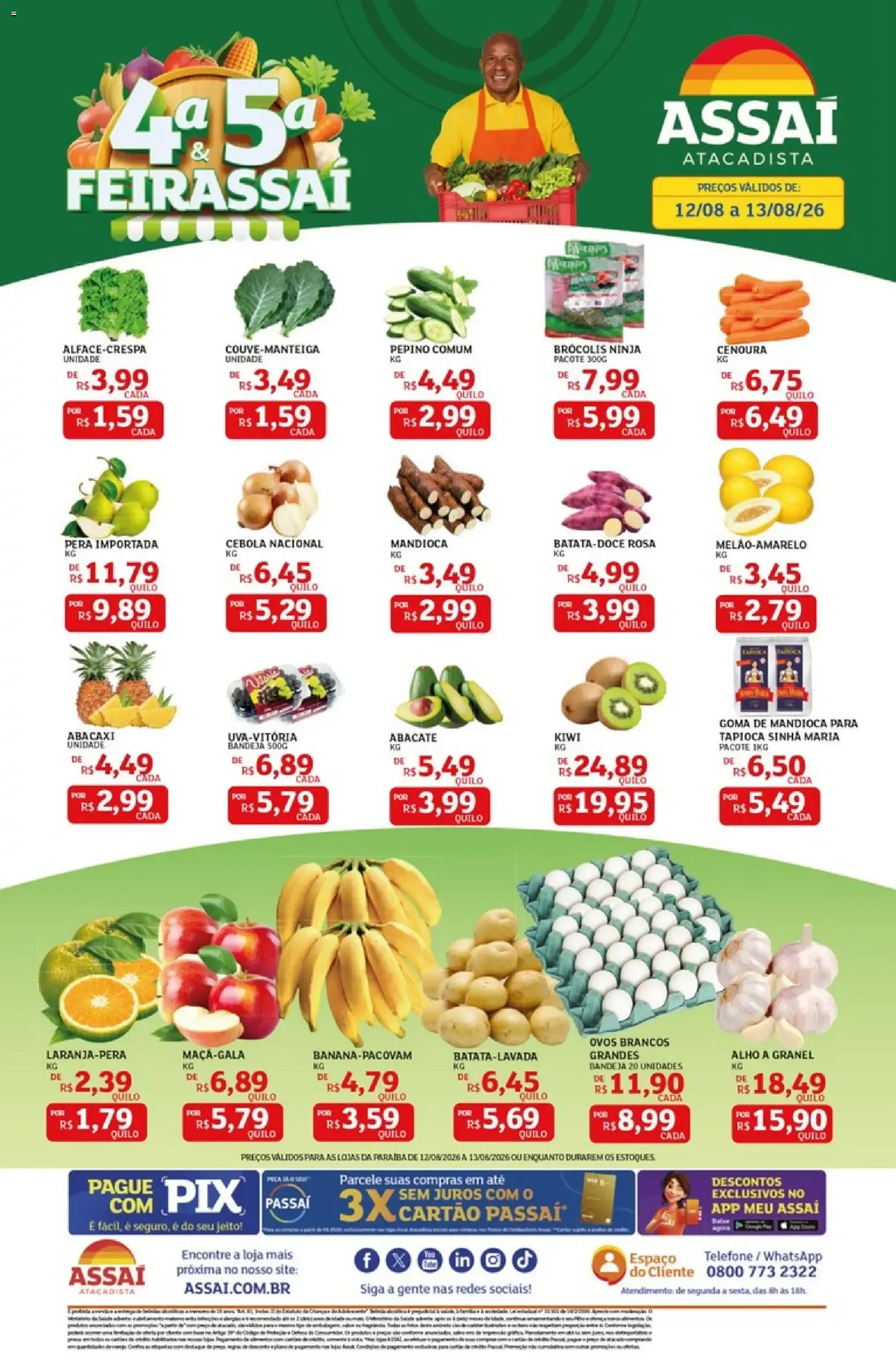 Encarte de Assaí Atacadista - 4a & 5a Feirassai 12 de agosto até 13 de agosto 2026 - Pagina 1