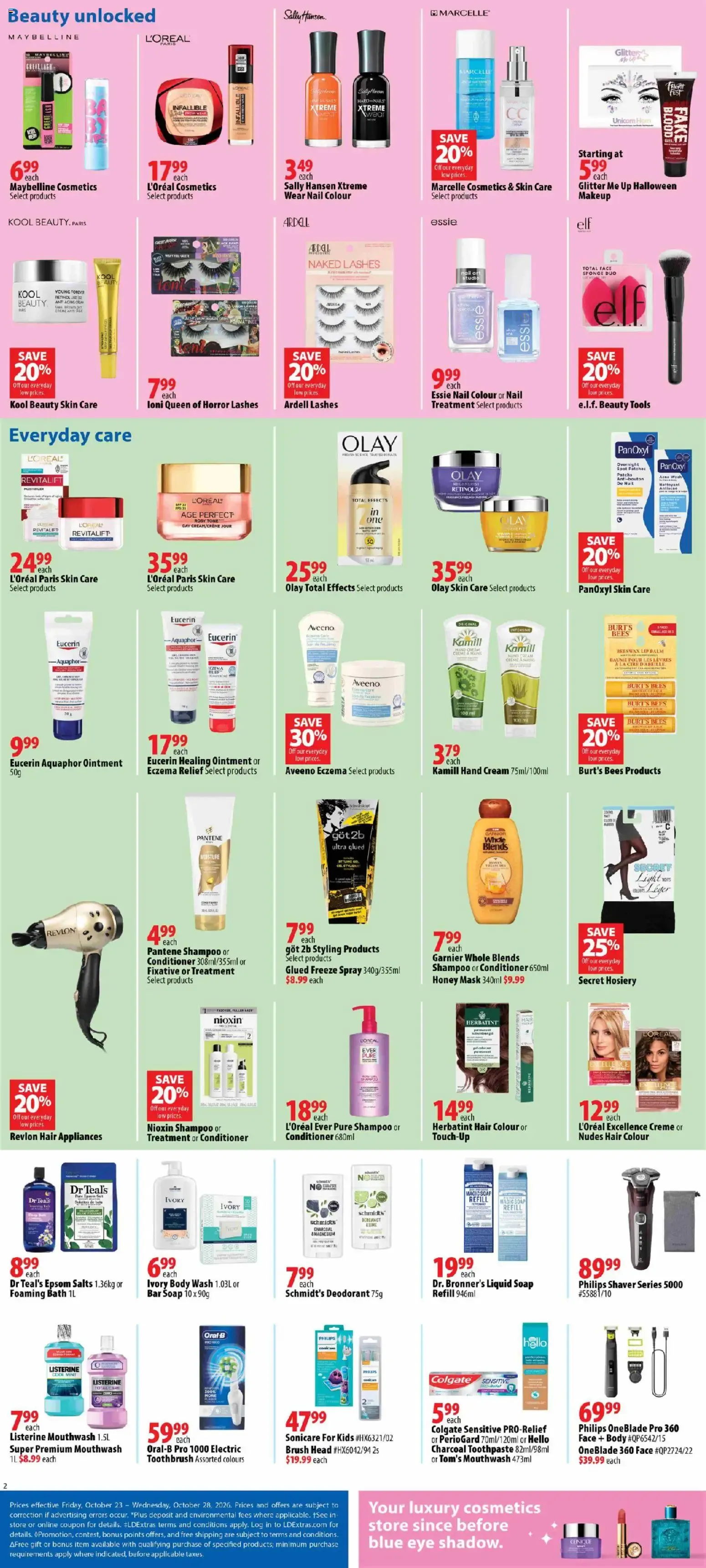London Drugs weekly flyer / circulaire from Oct 23, 2026 > weekly specials & deals from October 23 to October 28 2026 - flyer page 2