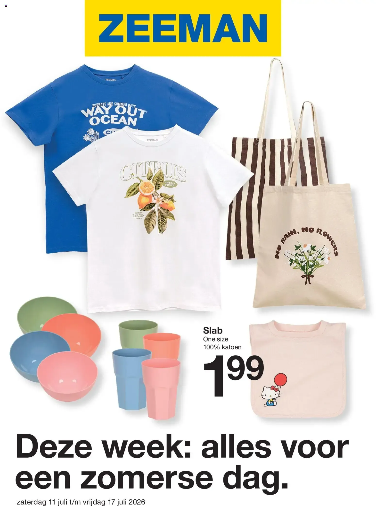 Zeeman folder: Alles voor een zomerse dag van 11 juli tot 17 juli 2026 - Folder pagina 1