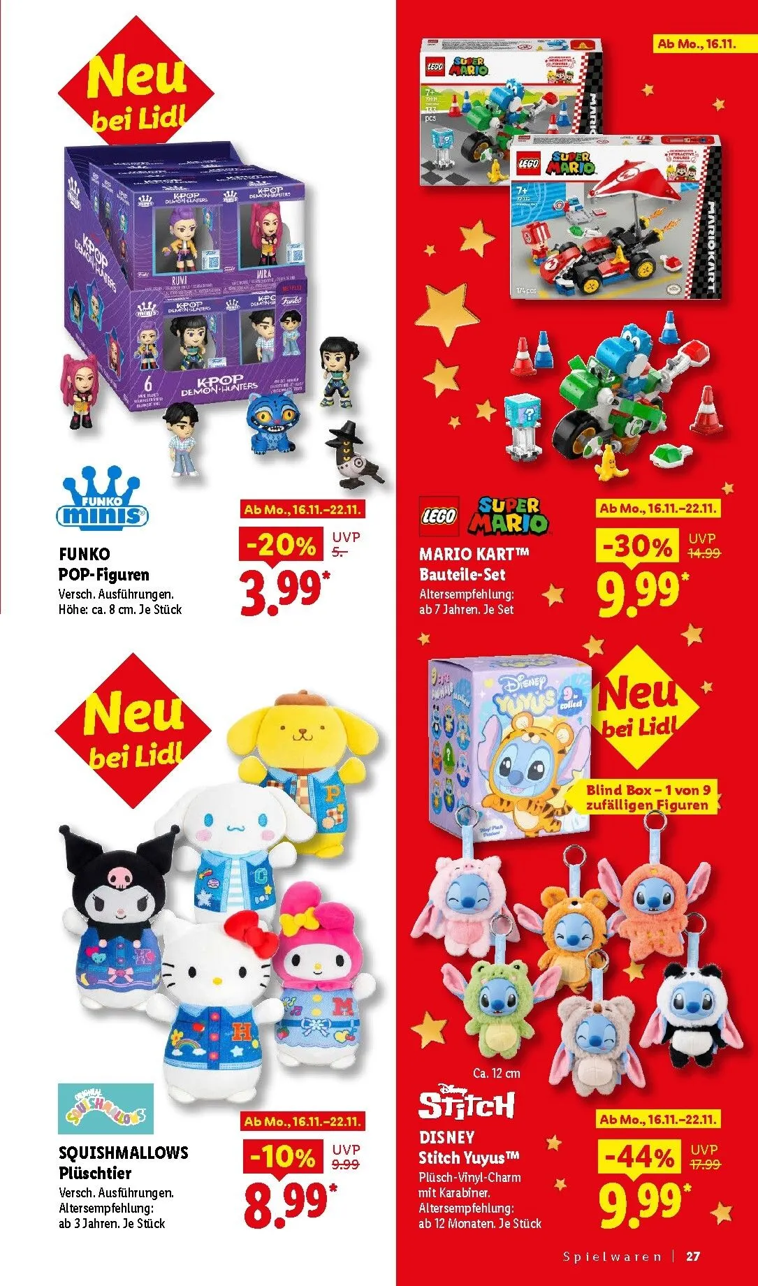 Die Magie des Schenkens lohnt sich. Entdecke zahlreiche Geschenkideen von 26. Oktober bis 24. Dezember 2026 - Prospekt seite 27