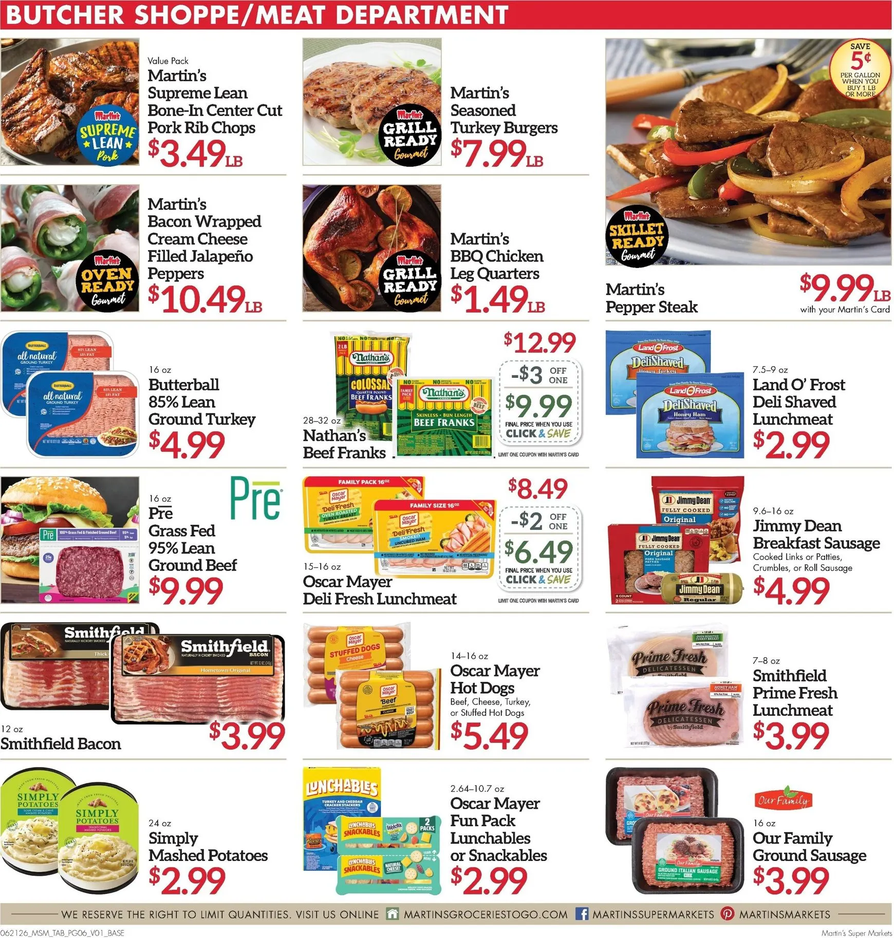 Weekly ad Current Martin's Super Markets leaflet valid from Sunday 06/21/2026 to Saturday 06/27/2026 from June 21 to June 27 2026 - Page 6