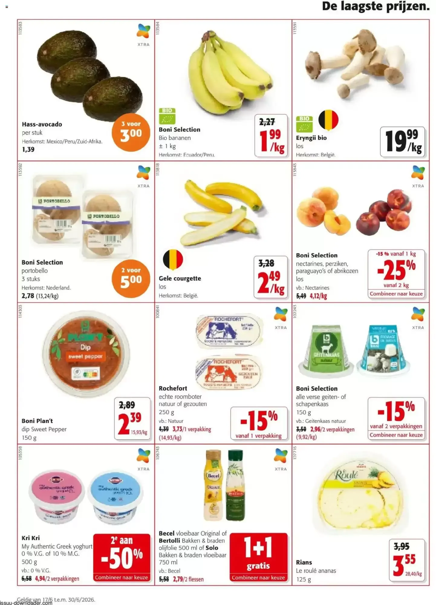 Alle acties van 17 juni tot 30 juni 2026 - folder pagina 12