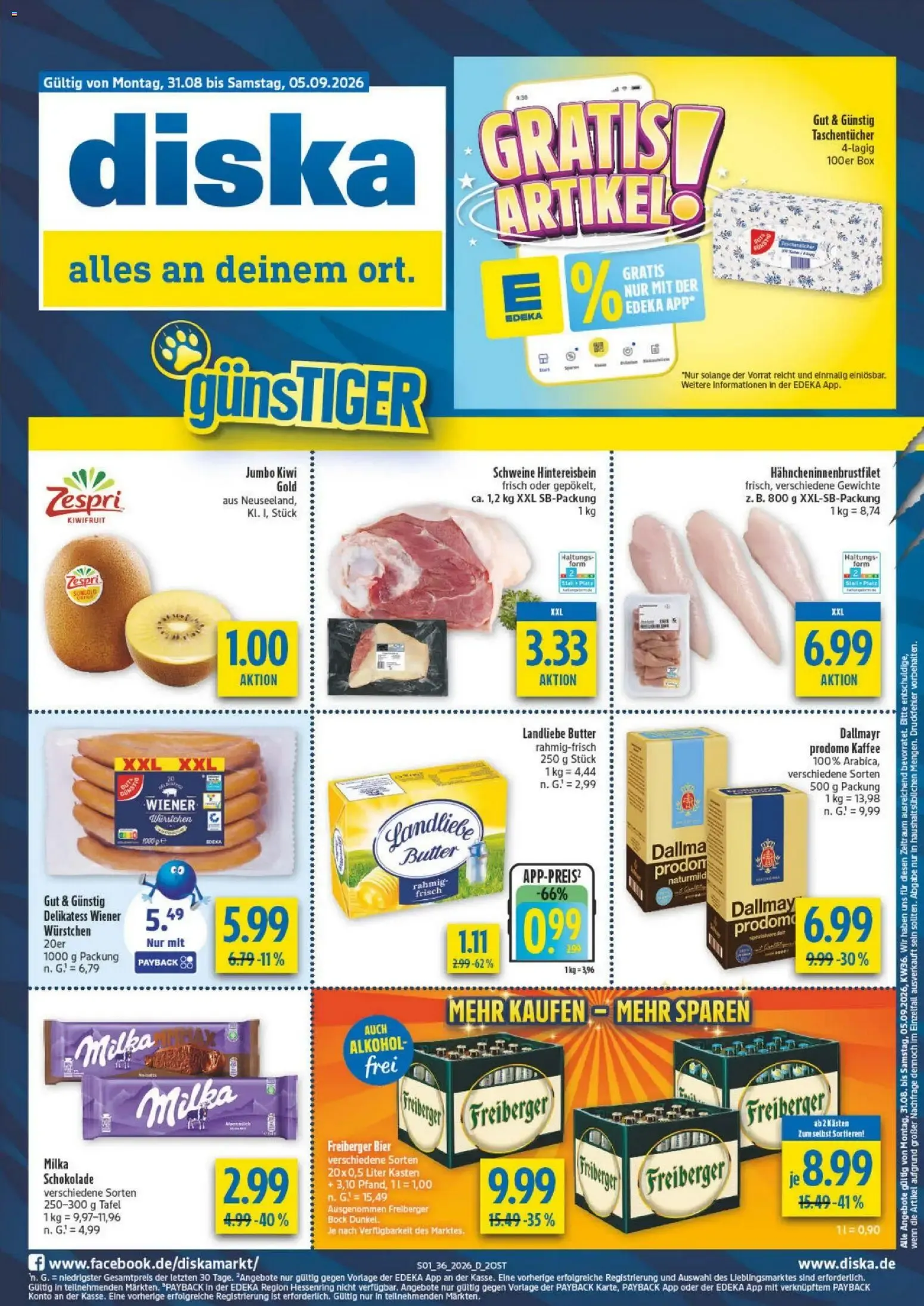 Diska von 31. August bis 5. September 2026 - Prospekt seite 1