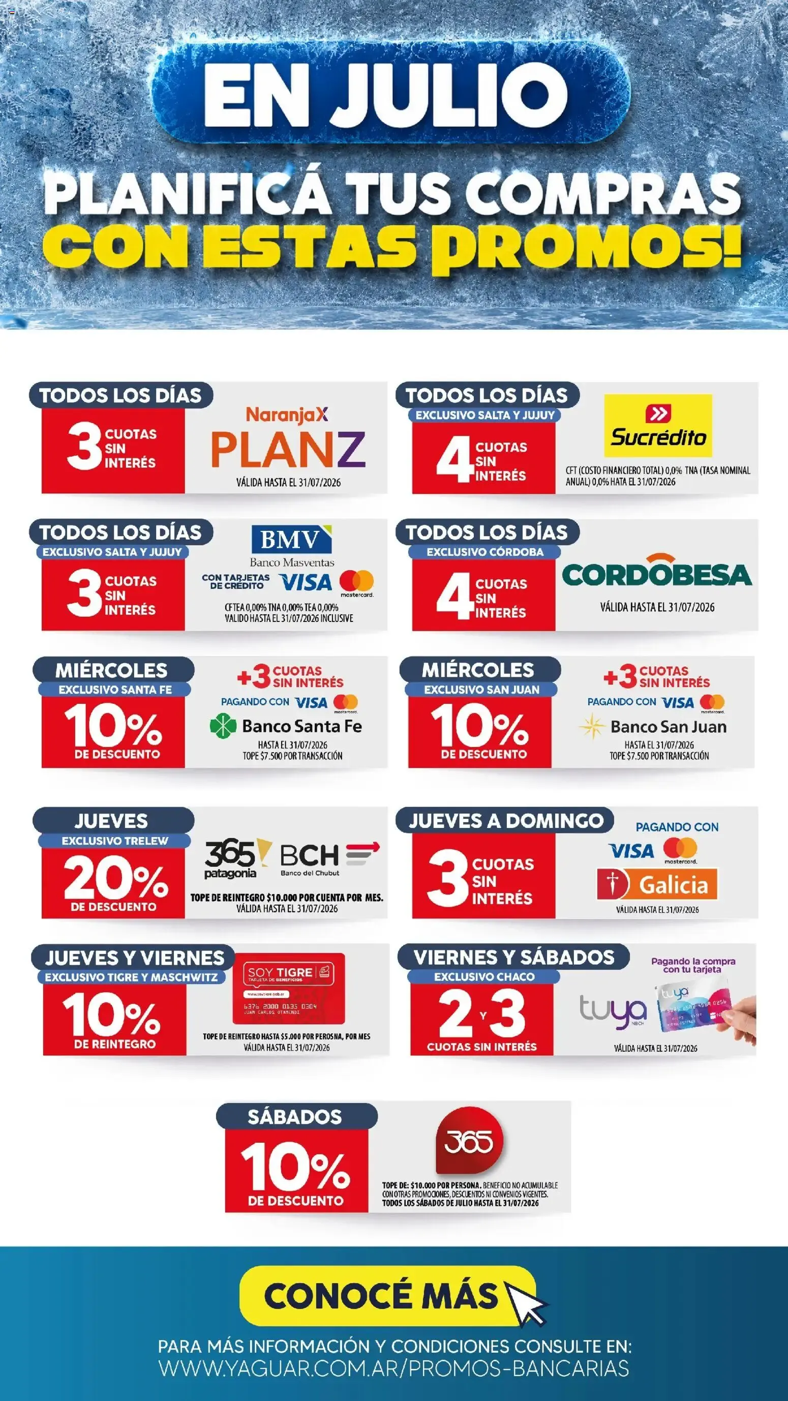 Ofertas de En Julio, Planificá tus compras con estas promos! 1 de julio al 31 de julio 2026 - Página 1 del catálogo