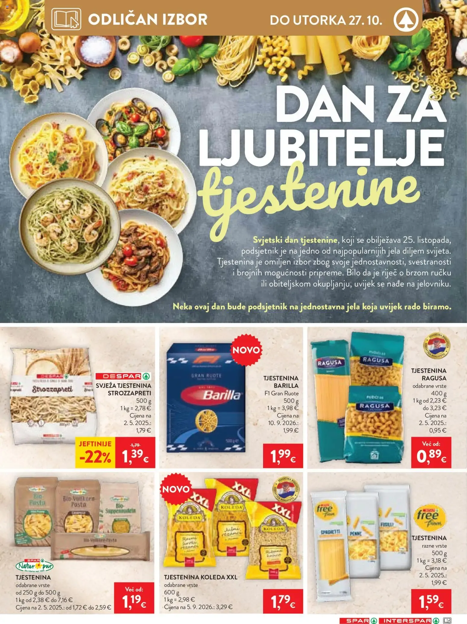 Katalog Spar Katalog novi od 21.10.2026 na listanje > letak digitalni od 21. listopada do 27. listopada 2026. - Pregled Stranica 19