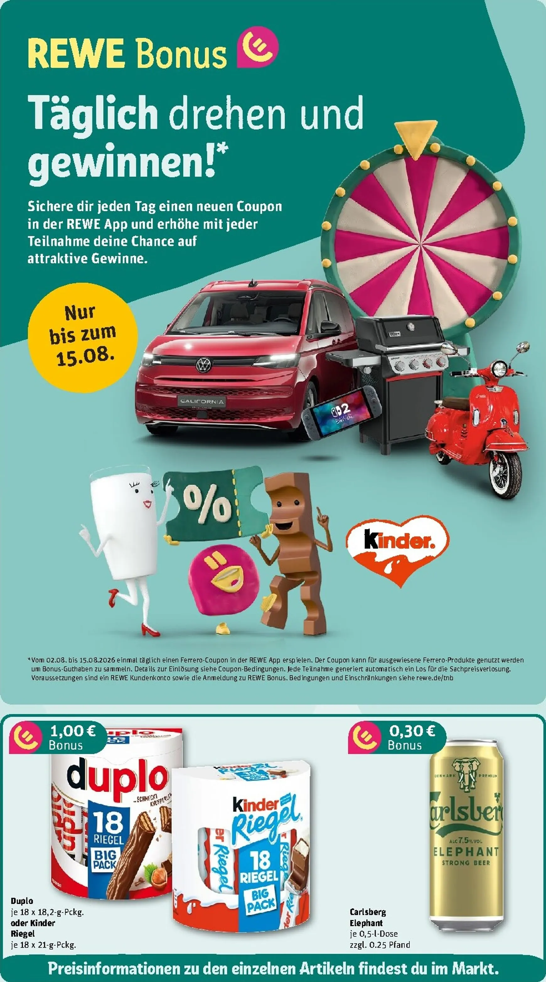 REWE Arina Fester Dein Markt: Mehr Grillen. Mehr sparen. von 3. August bis 9. August 2026 - Prospekt seite 3
