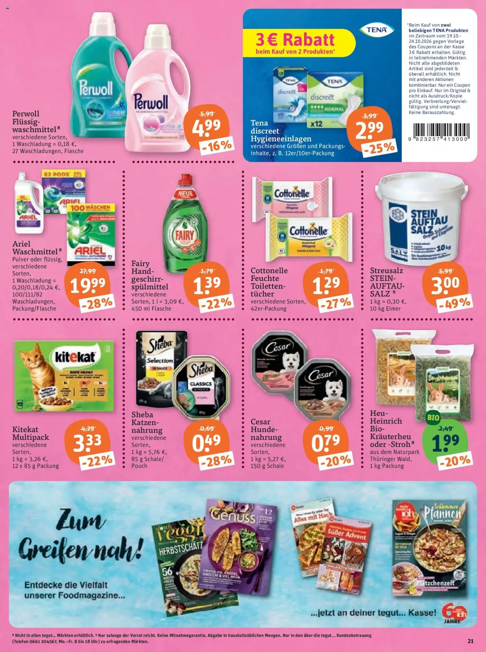 Tegut Endspurt Prospekt von 23. Oktober bis 24. Oktober 2026 - Prospekt seite 23