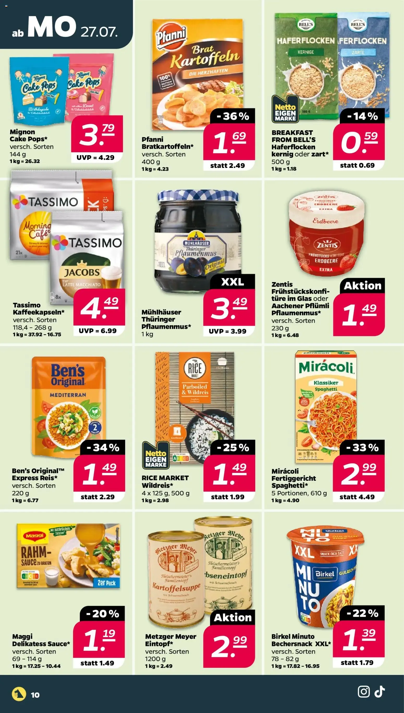 Netto Prospekt ab 27.07.2026 → Angebote nächste Woche von 27. Juli bis 1. August 2026 - Prospekt seite 10