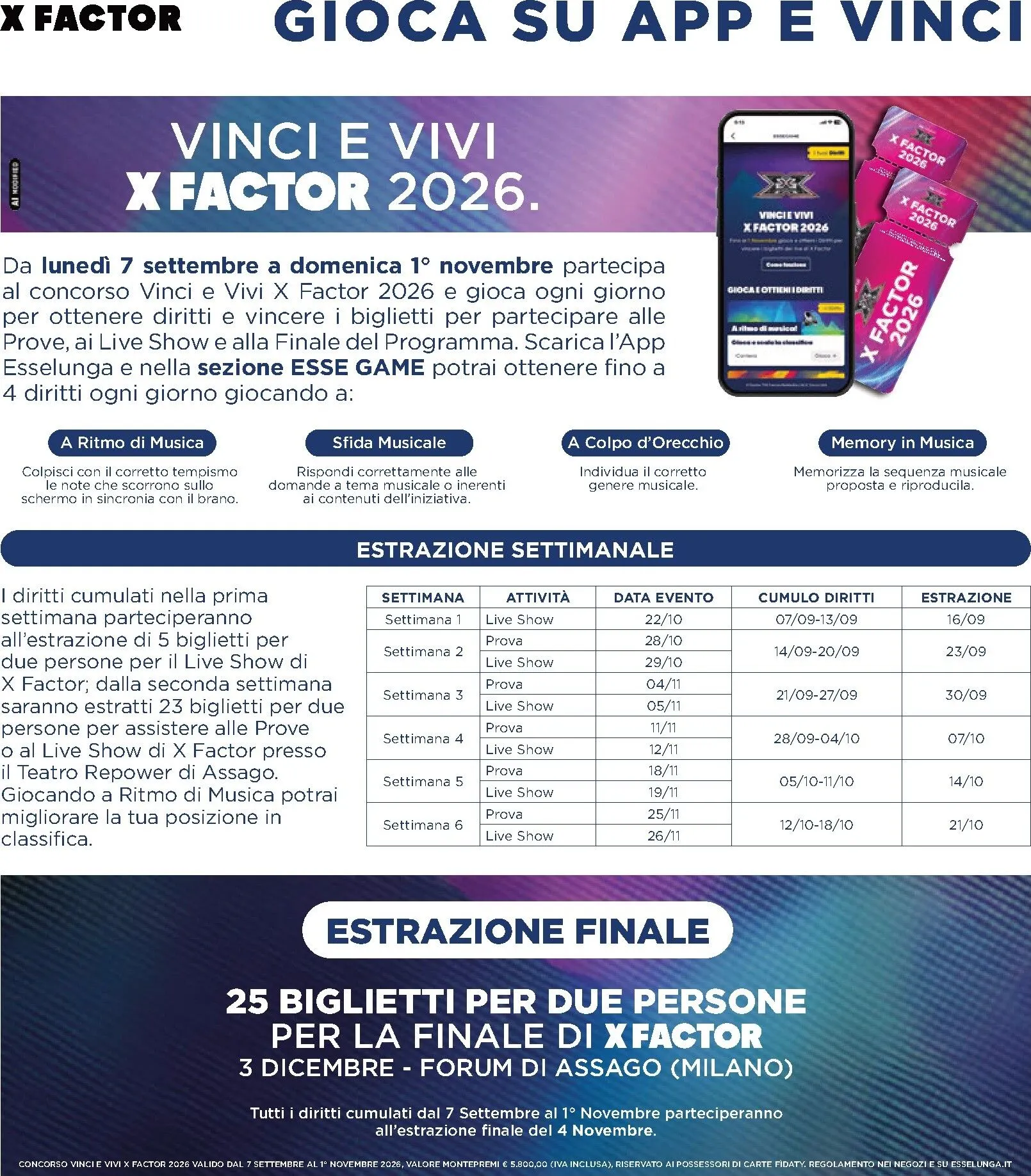 Esselunga: La Collezione X Factor da 7 settembre a 2 dicembre di 2026 - Pagina del volantino 4