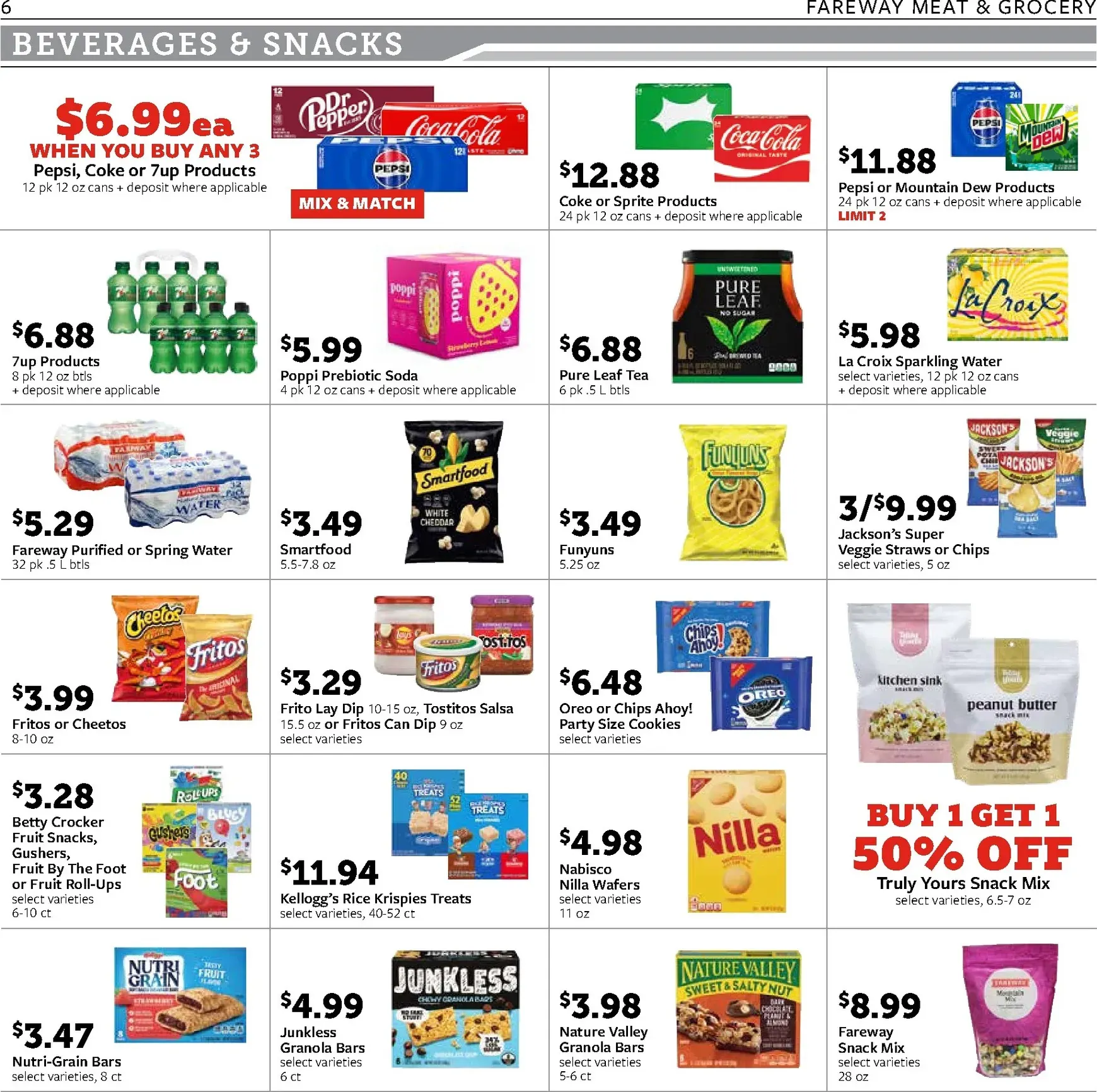 Weekly promotion Fareway - Back to Savings spanning from August 17 to August 22 2026 - Page 6 for Catalogue 365