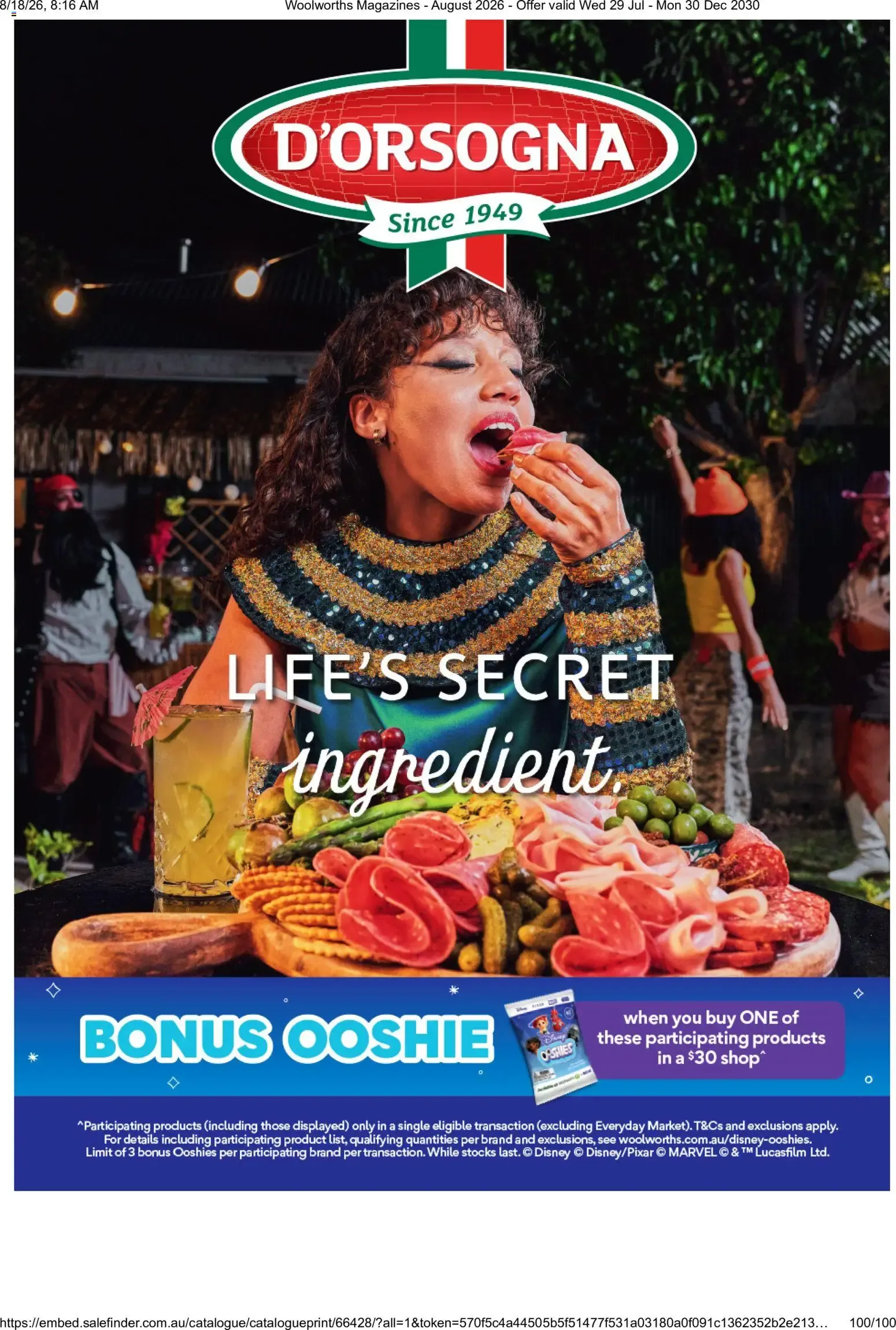 Woolworths Fresh Ideas - August 2026 - Catalogue valid from 29 July to 30 December 2030 - page 100