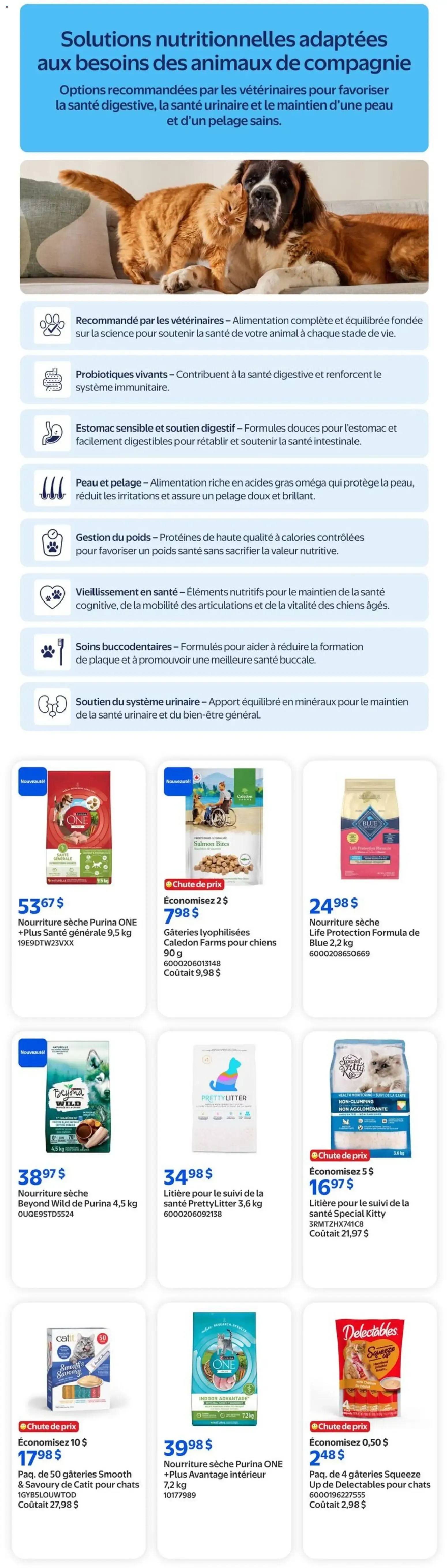 Walmart circulaire - La promo pour animaux from Aug 27, 2026 > weekly specials & deals from August 27 to September 2 2026 - flyer page 6