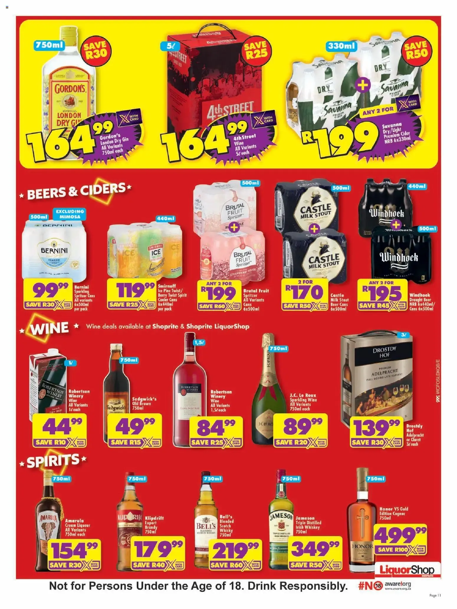 Shoprite Major Low Price Birthday from 20 July to 10 August 2026 - Catalogue Page 11
