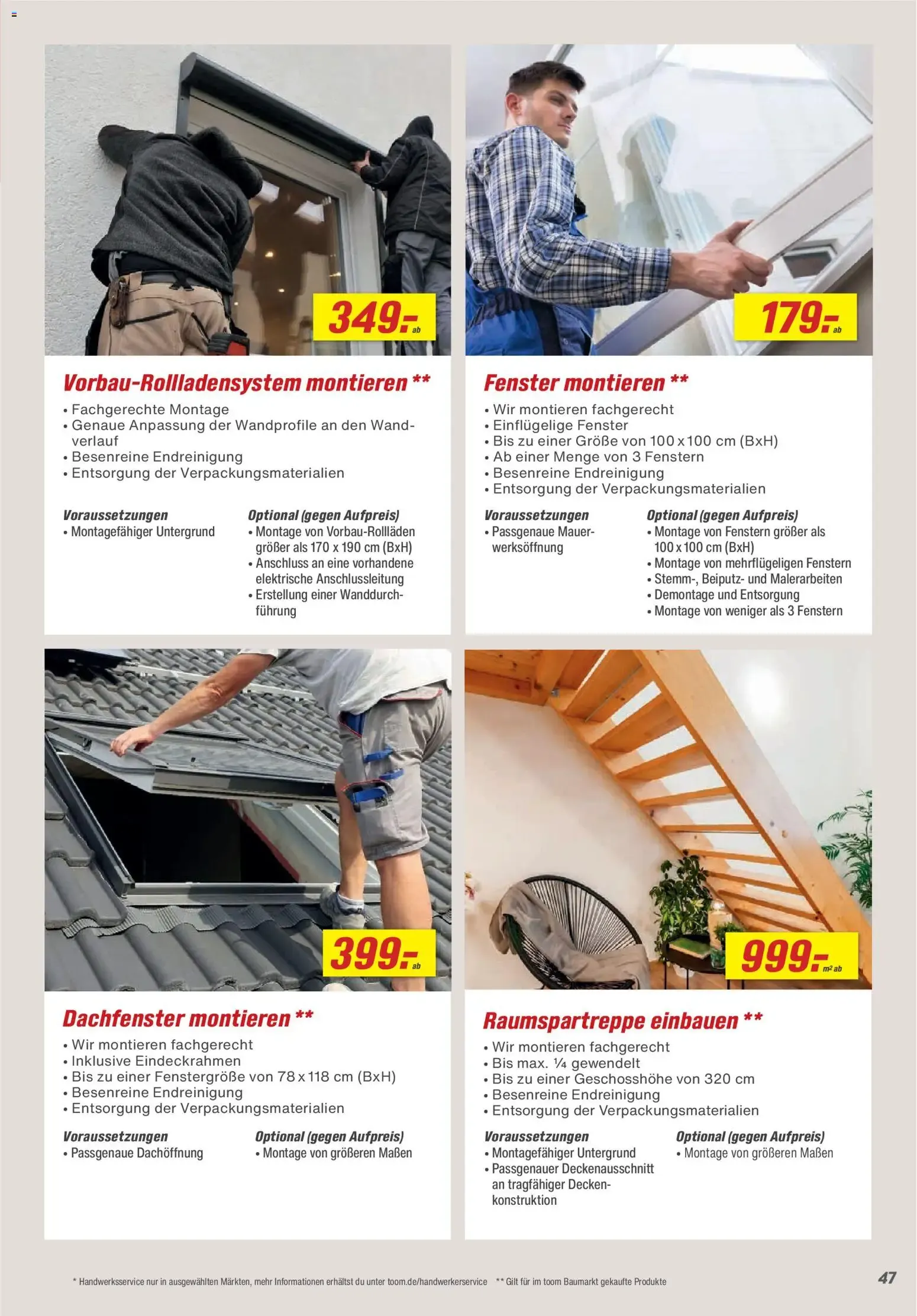 Toom Baumarkt Baustoffe & Bauelemente 2026 (ab 20.02.2026) zum Blättern von 20. Februar bis 30. Juni 2026 - Prospekt seite 47