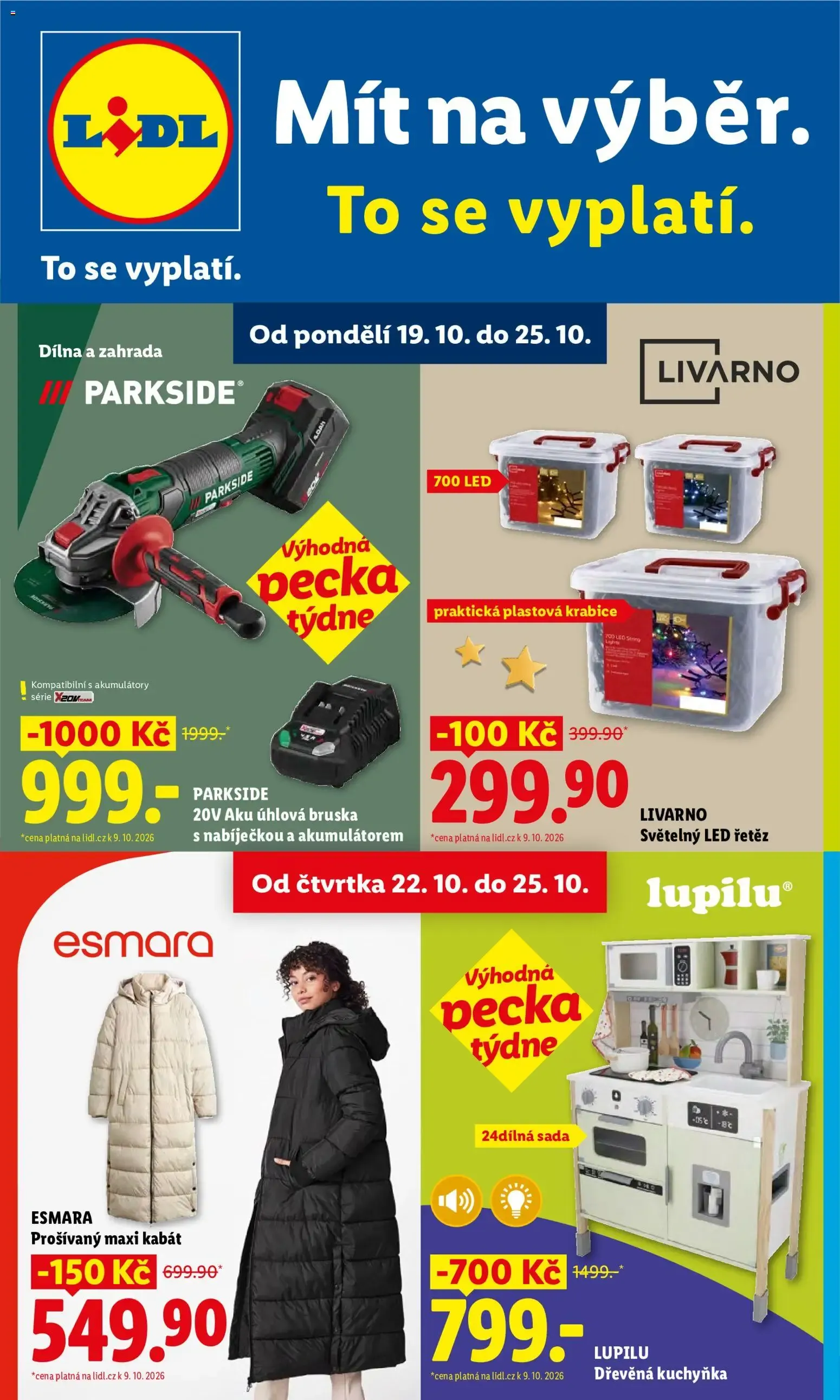 Lidl: Mít na výběr. To se vyplatí. - 19. října 25. října 2026 - Page 1