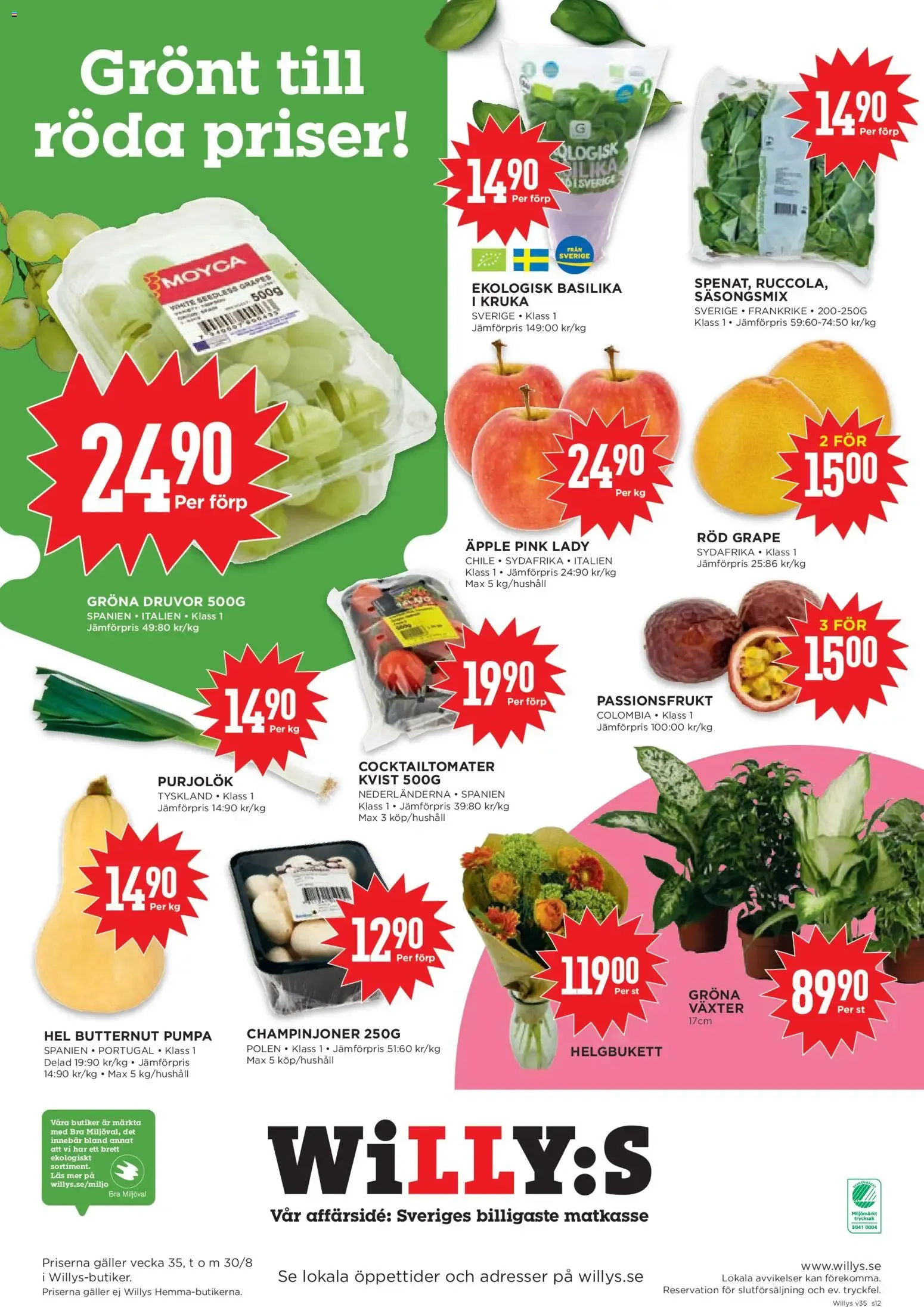 Willys från 24 augusti till 30 augusti 2026 - Reklamblad sidor 12