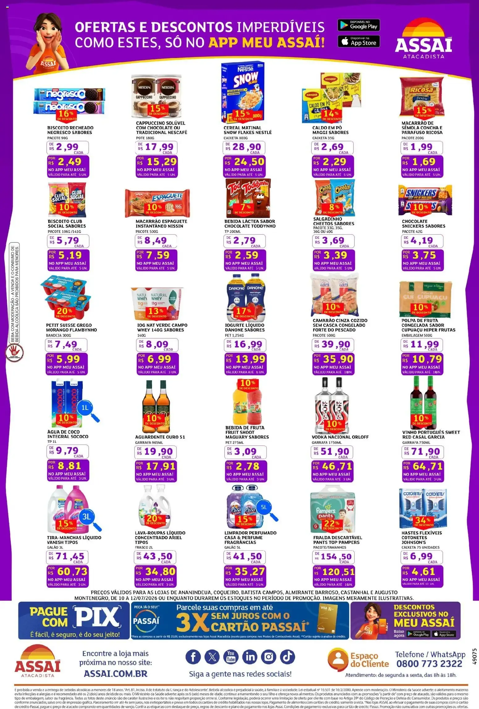Encarte de Assaí Atacadista ofertas - PA de 10/07/2026 | Promoções Online 10 de julho até 12 de julho 2026 - Pagina 3