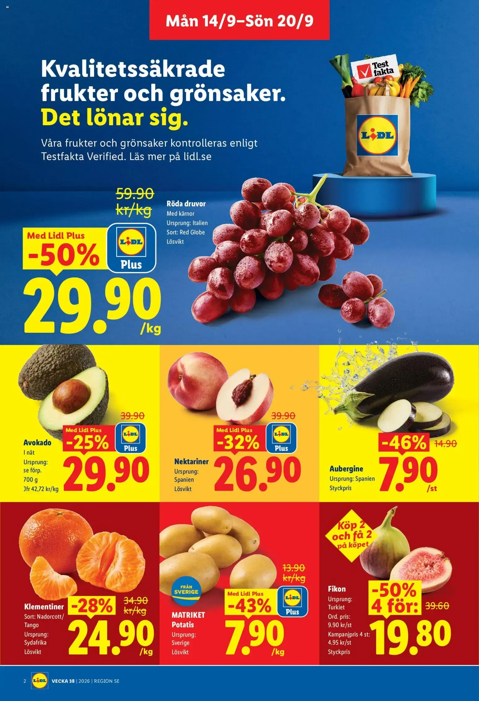 Lidl erbjudanden från 14/09/2026 - 20/09/2026 > Reklamblad nuvarande rabatter från 14 september till 20 september 2026 - Reklamblad sidor 2