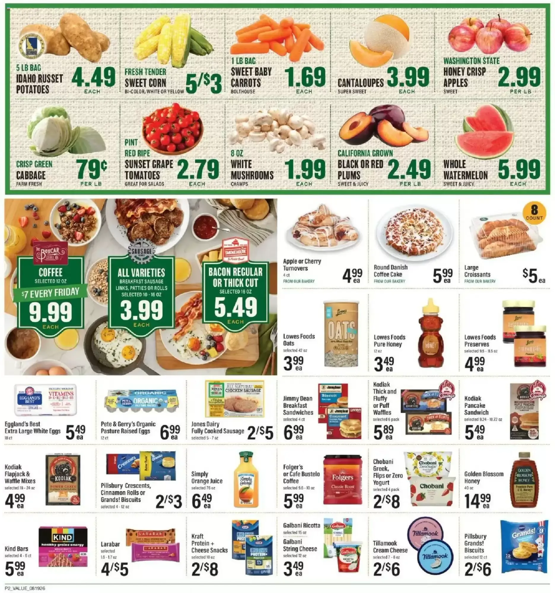Weekly promotion Lowes Foods weekly ad week 34 spanning from August 19 to August 25 2026 - Page 3 for Catalogue 365