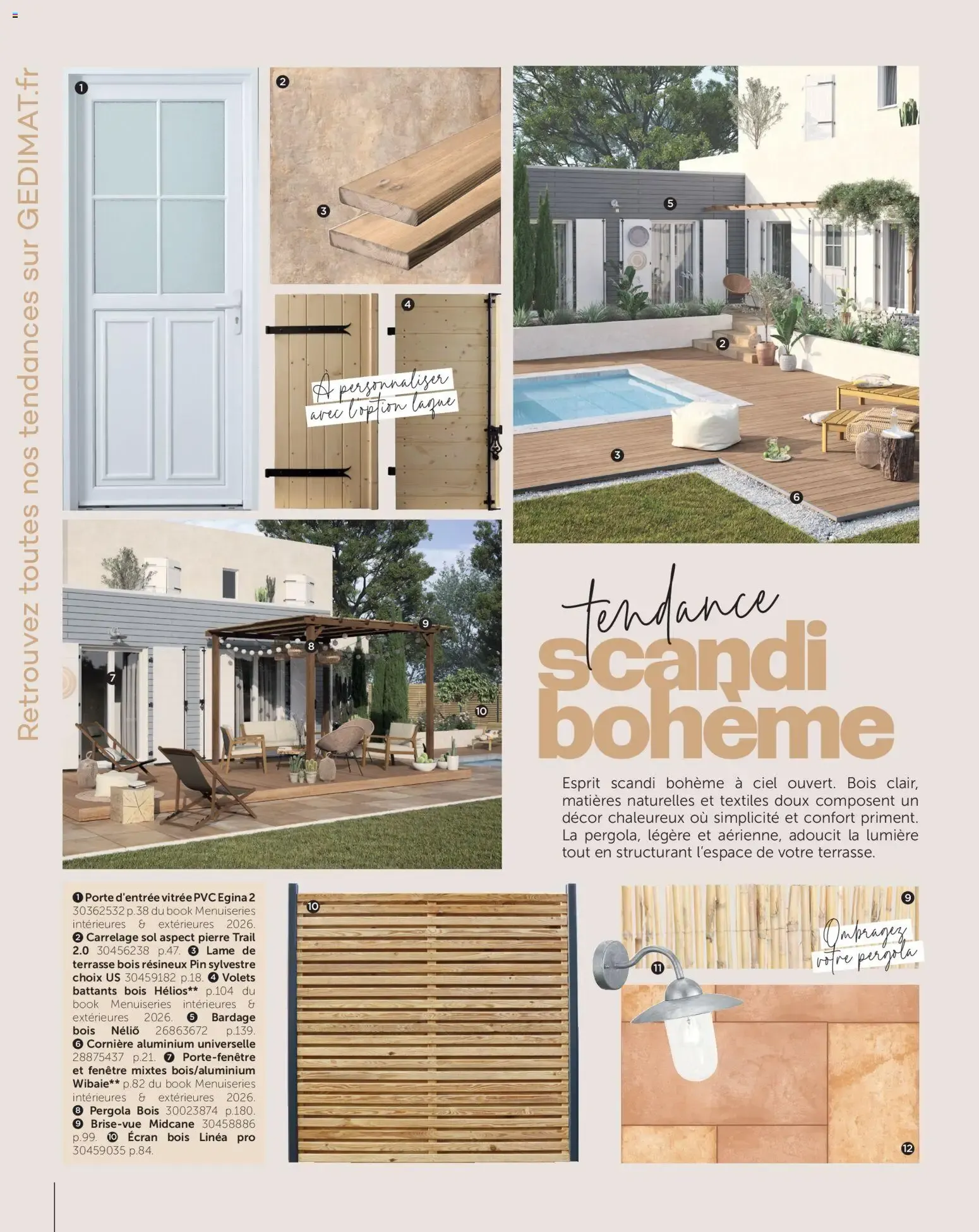 Gedimat tendances 2026 à partir du 03/07/2026 - promo en ligne du 3 juillet au 31 décembre 2026 - Catalogue page 8