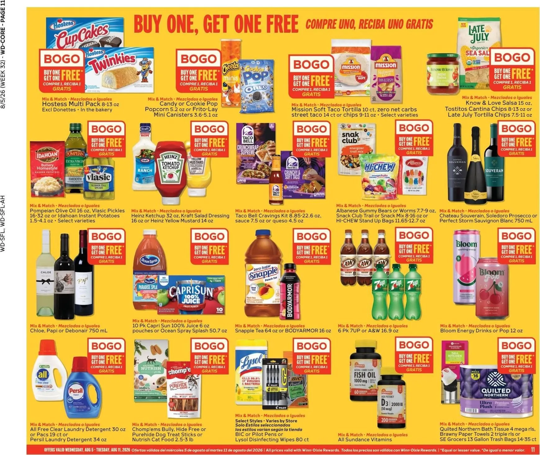 Weekly ad Current Winn-Dixie leaflet valid from Wednesday 08/05/2026 to Tuesday 08/11/2026 from August 5 to August 11 2026 - Page 11