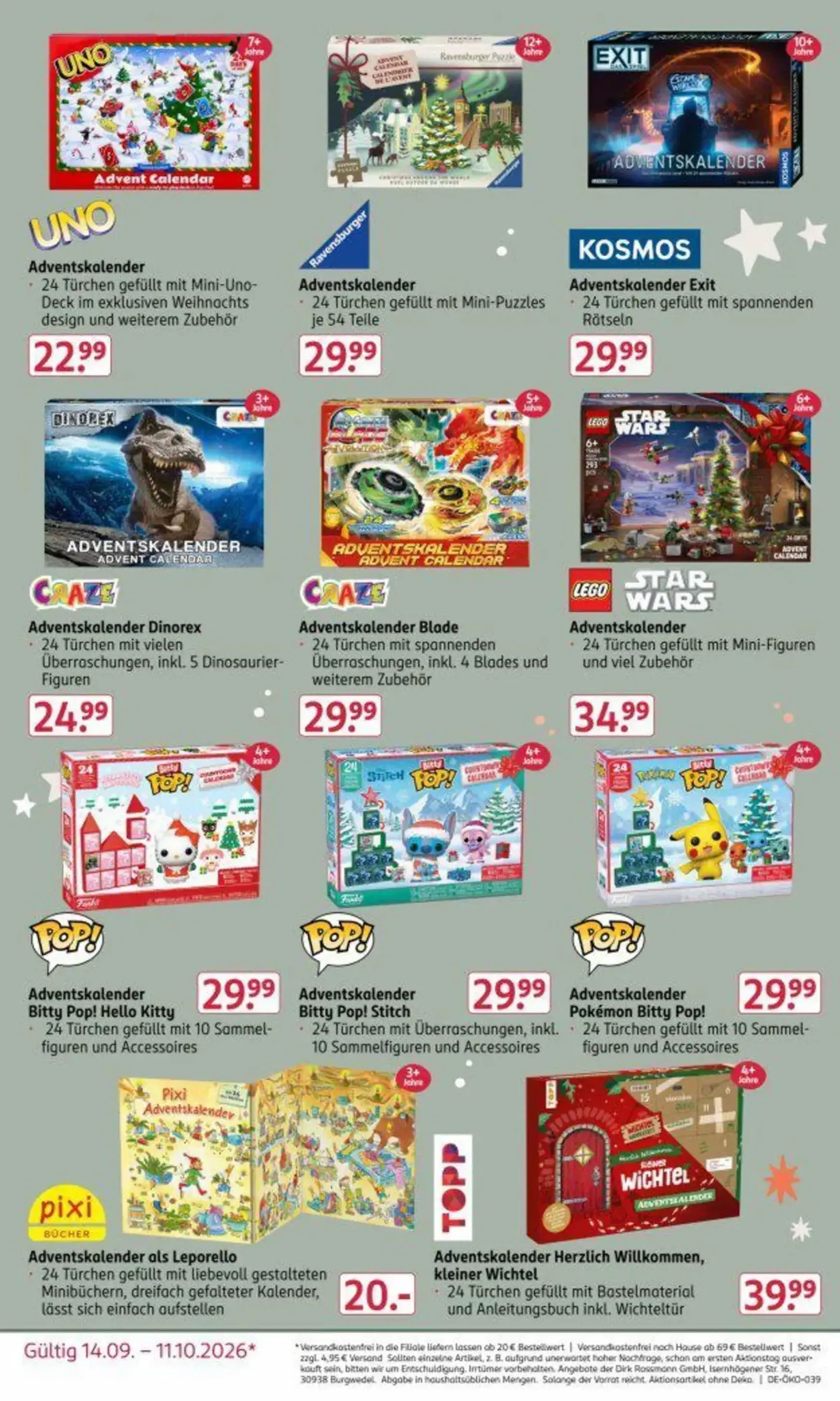 ROSSMANN Adventskalender Prospekt von 14. September bis 11. Oktober 2026 - Prospekt seite 8