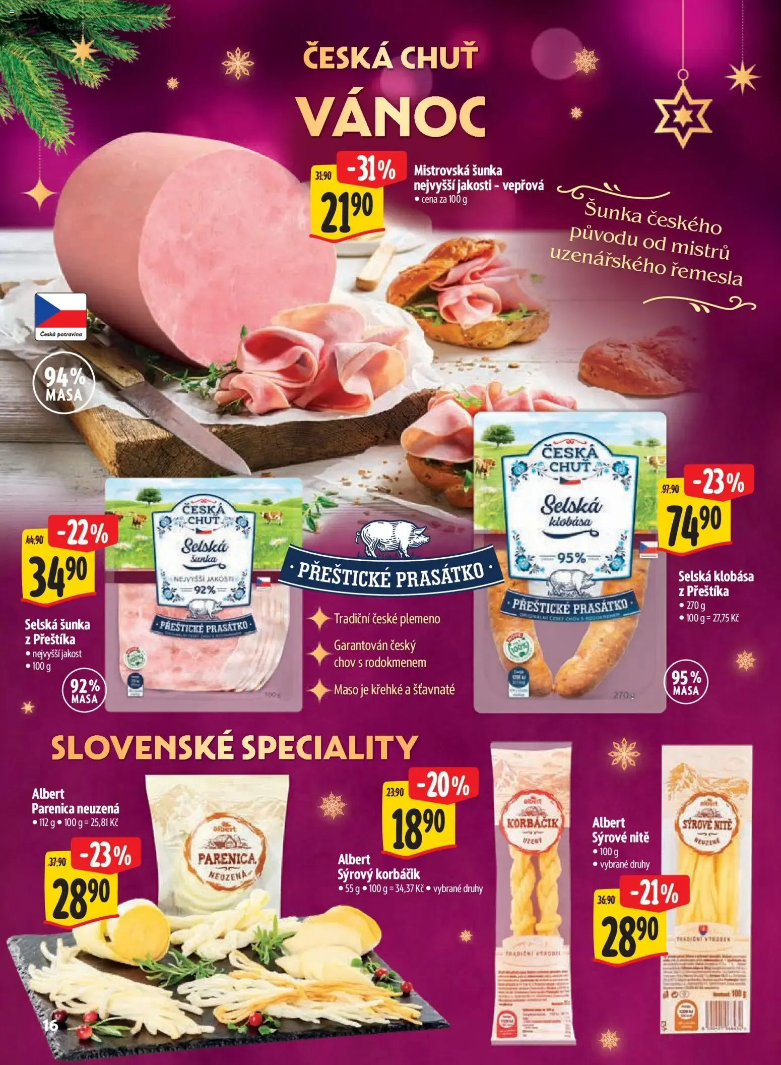 Albert leták - Hypermarket Kouzlo Vánoc od 29.10.2026 - Akční leták - 29. října 17. listopadu 2026 - Page 16
