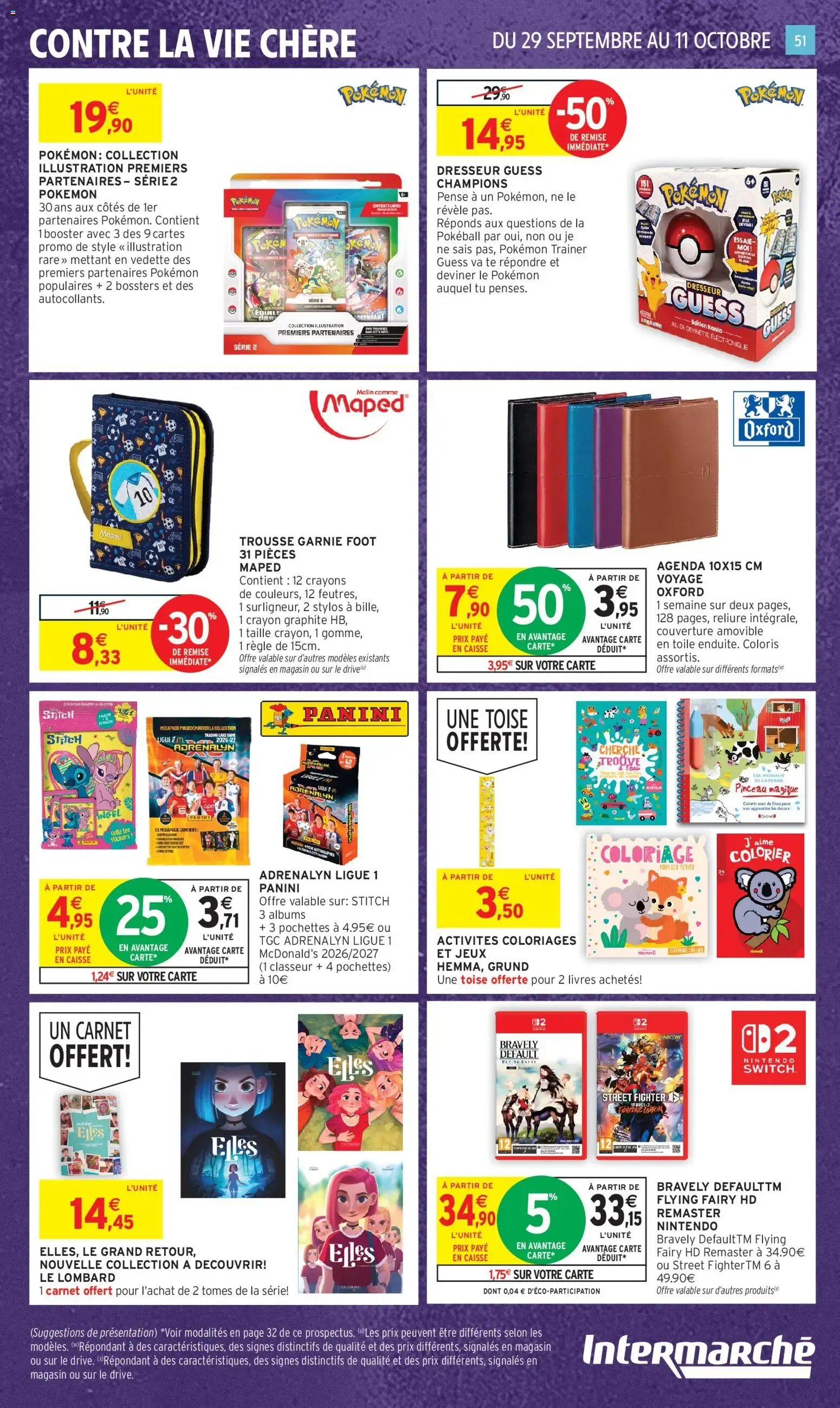 Intermarché - Anniversaire: 100% remboursés en bons d'achat du 29 septembre au 11 octobre 2026 - Catalogue page 43