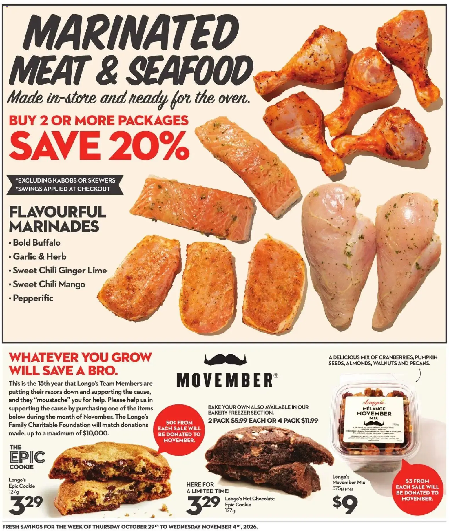 Longo's weekly flyer / circulaire from Oct 29, 2026 > weekly specials & deals from October 29 to November 4 2026 - flyer page 9