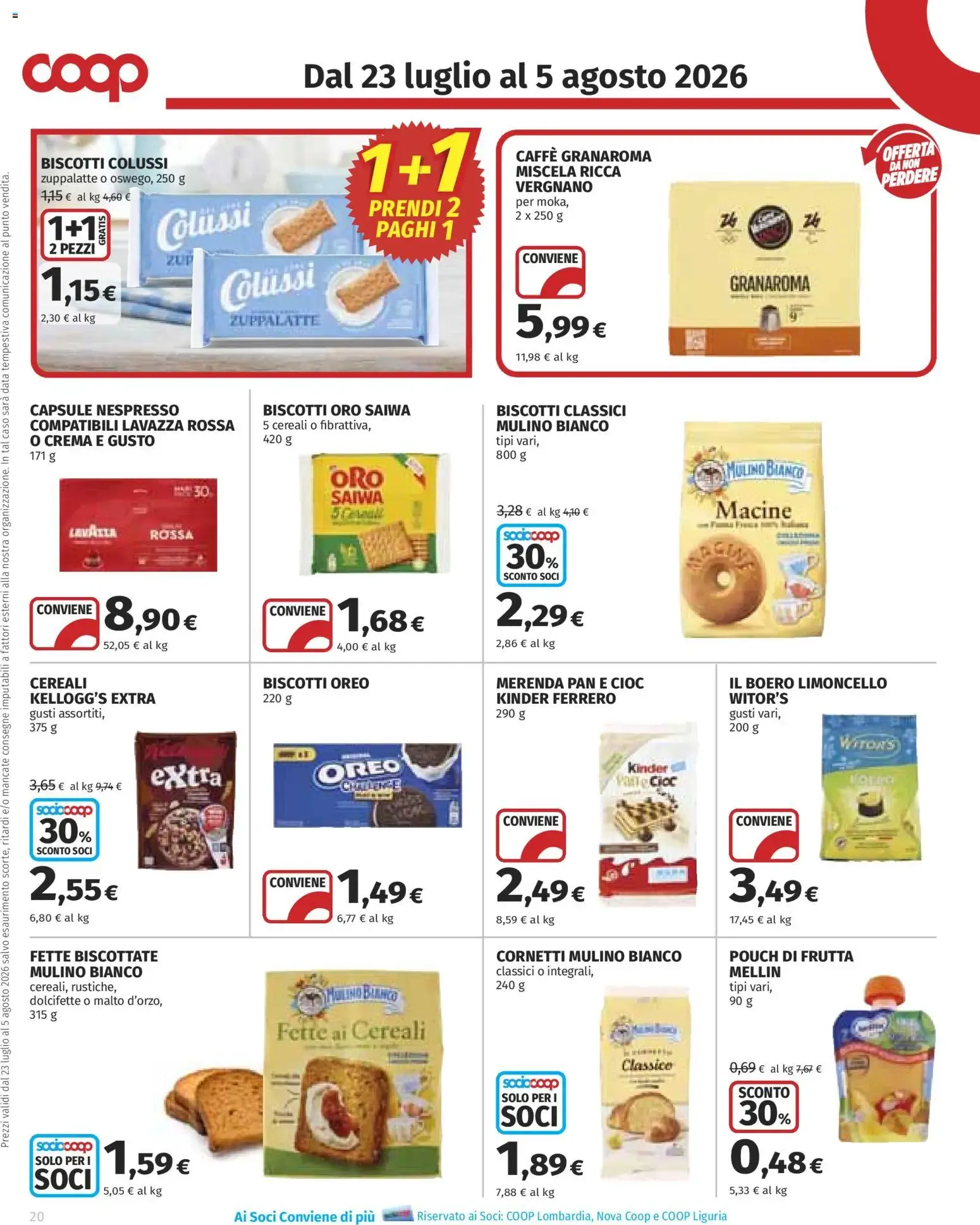 Volantino COOP Anteprima dal 23/07/2026 > NUOVO Promozioni da 23 luglio a 5 agosto di 2026 - Pagina del volantino 20
