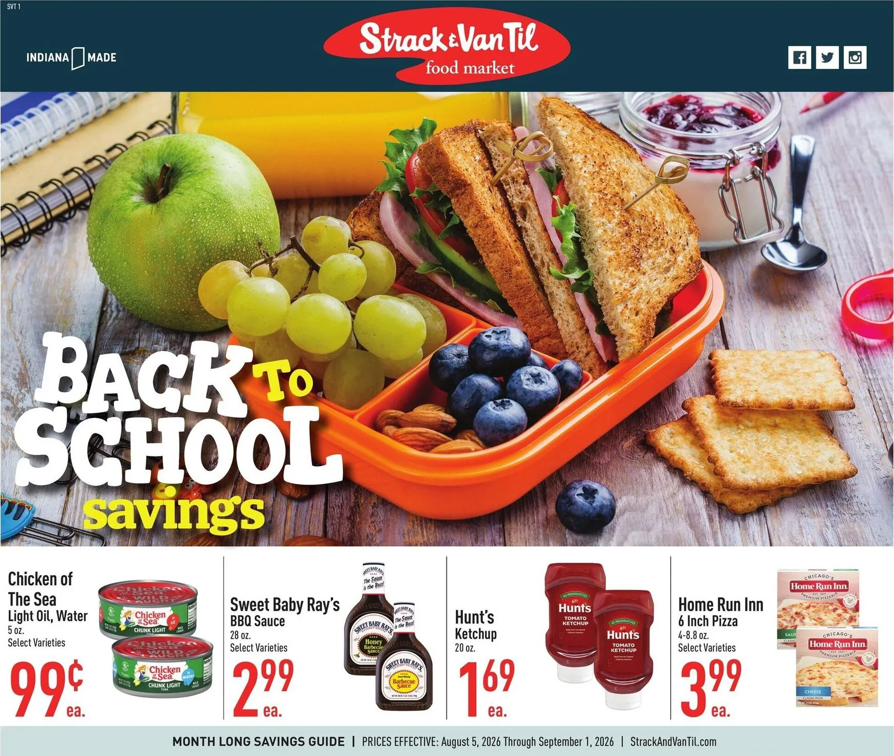 Weekly ad Current Strack & Van Til - August Savings Guide leaflet valid from Wednesday 08/05/2026 to Tuesday 09/01/2026 from August 5 to September 1 2026 - Page 1