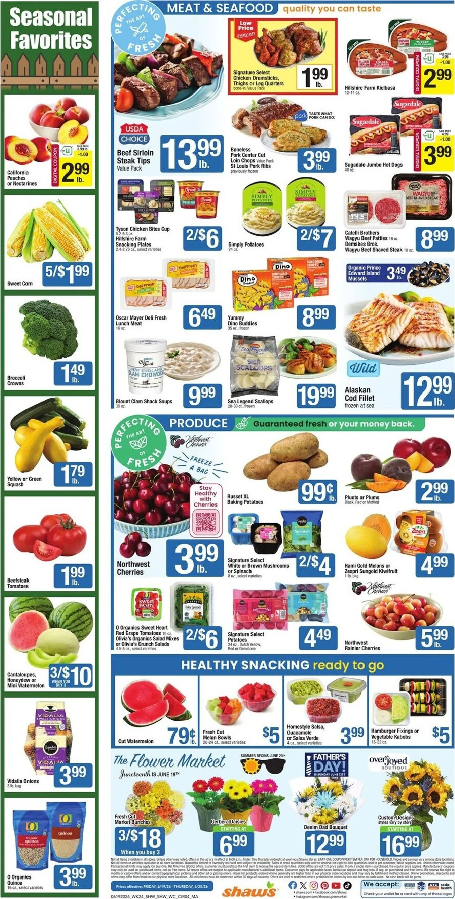 Weekly ad Current Shaw's leaflet valid from Friday 06/19/2026 to Thursday 06/25/2026 from June 19 to June 25 2026 - Page 4