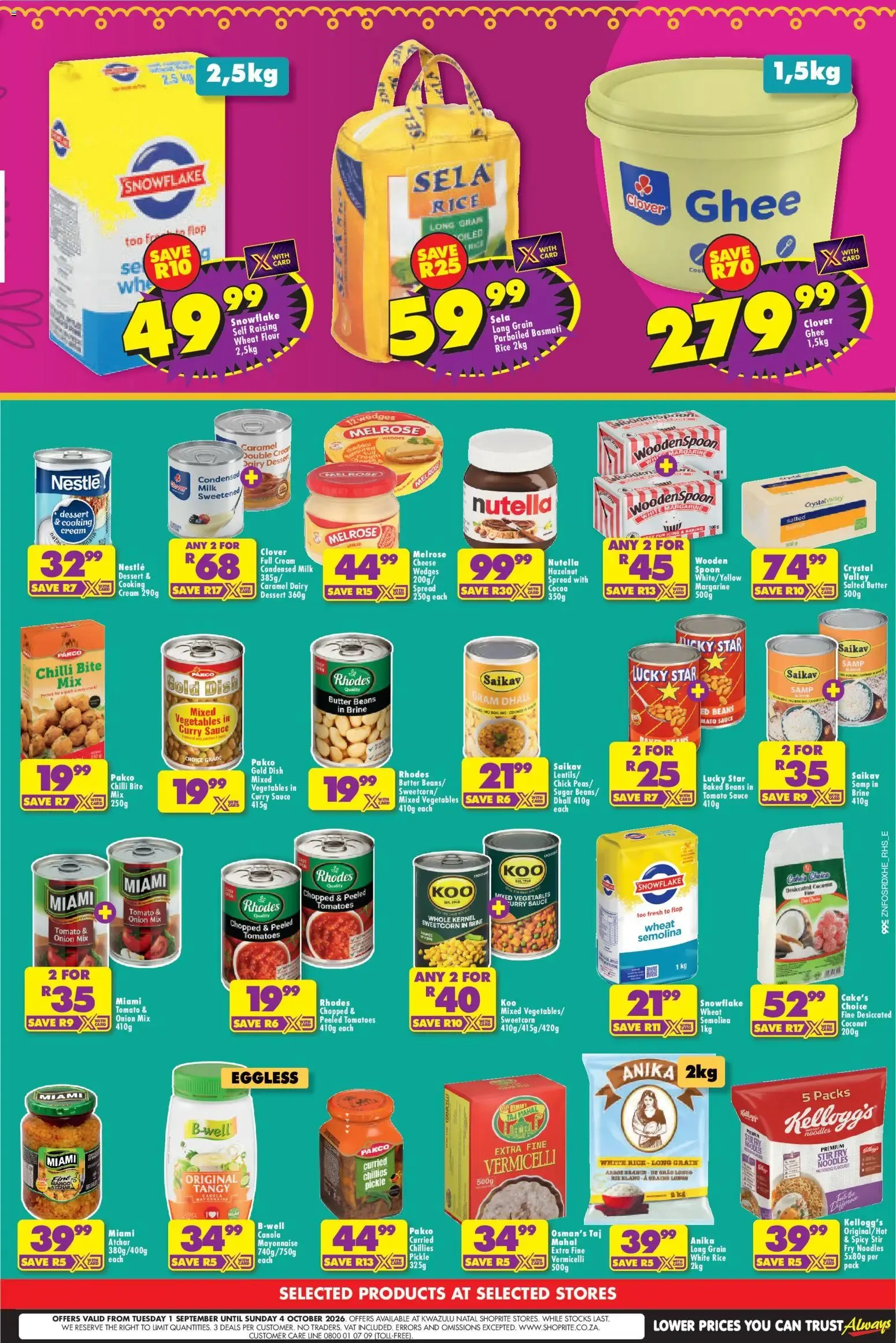 Shoprite - Purtassi Savings (01/09/2026 - 06/10/2026) → Online Catalogue from 1 September to 6 October 2026 - Catalogue Page 2