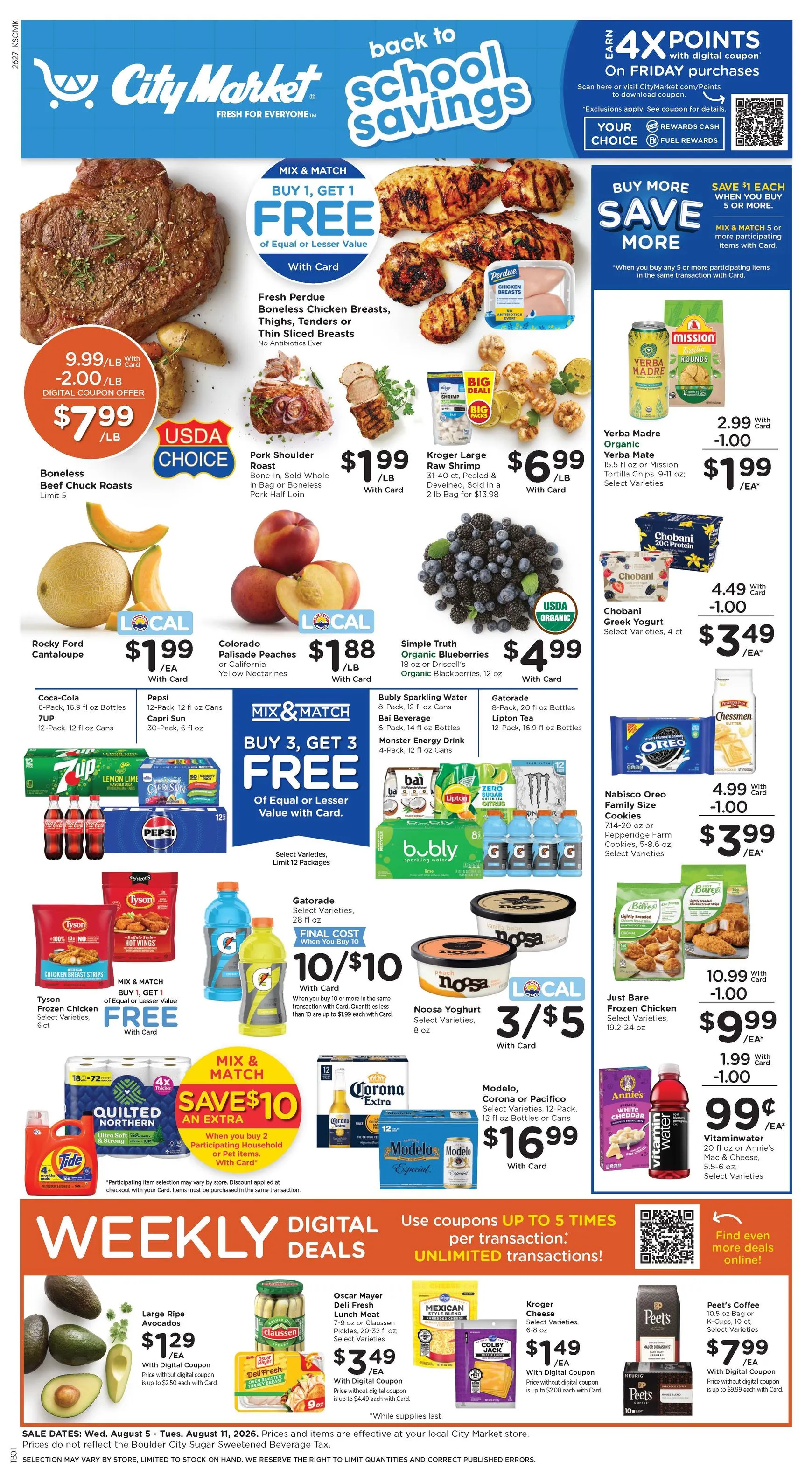 Weekly ad back to school savings from August 5 to August 11 2026 - Page 1