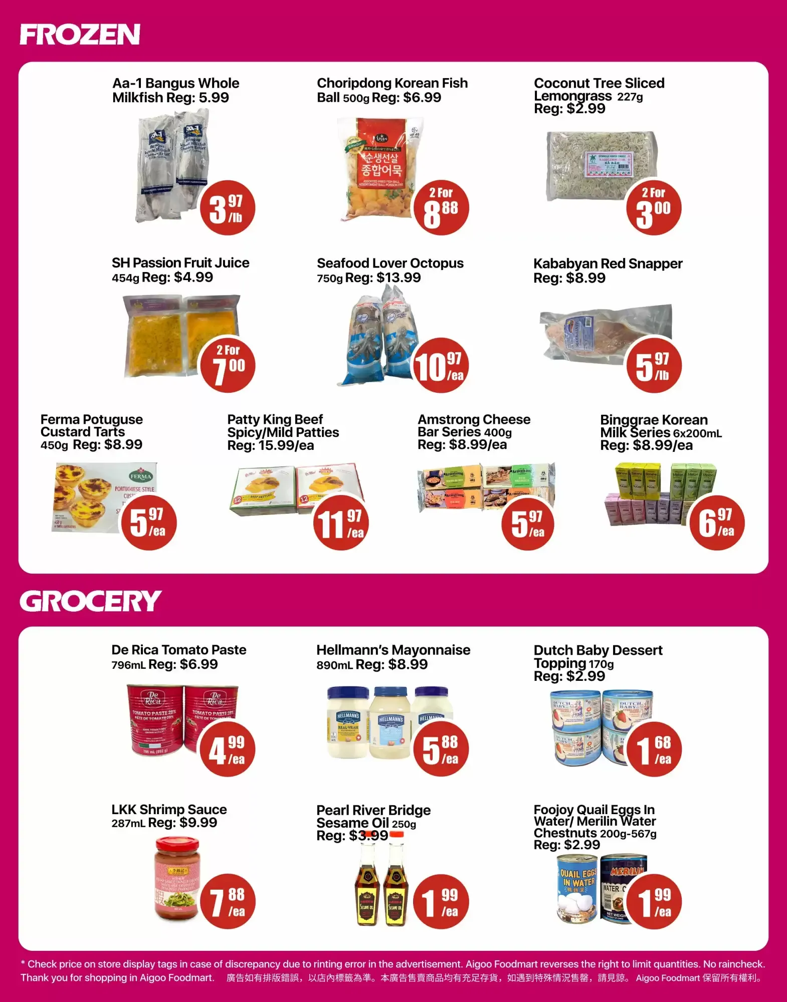 Aigoo Foodmart flyer week 40 from October 2 to October 8 2026 - flyer page 3