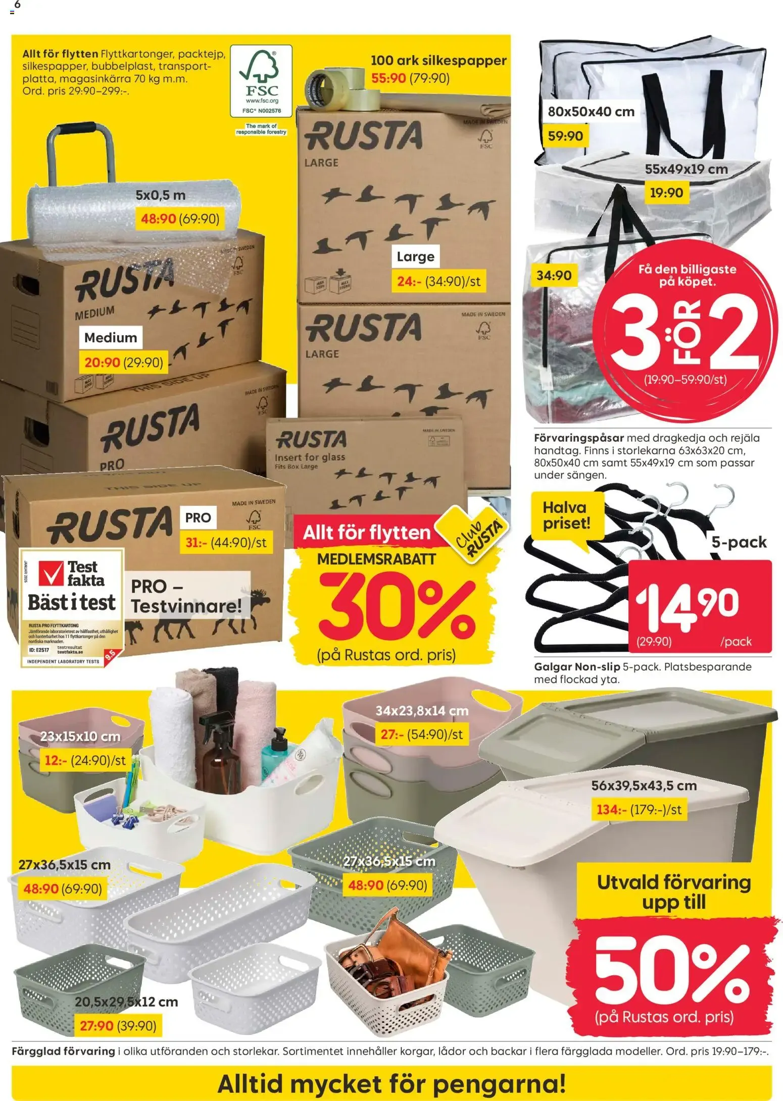 Rusta erbjudanden från 20/07/2026 - 26/07/2026 > Reklamblad nuvarande rabatter från 20 juli till 26 juli 2026 - Reklamblad sidor 6