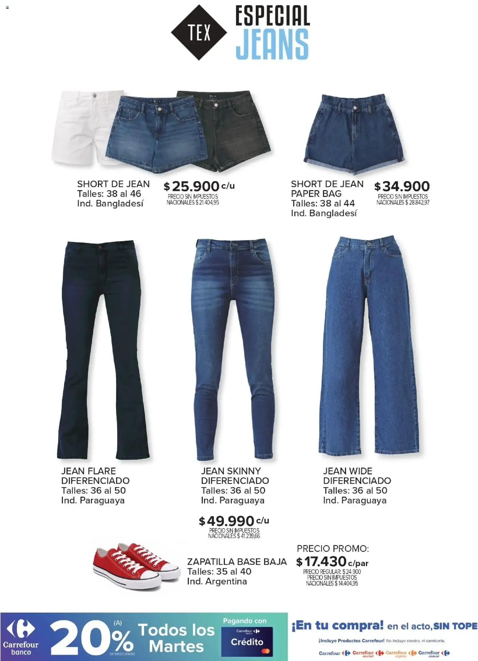 Ofertas de Carrefour - Tex | Especial Jeans || del 04/09/2026 - 21/09/2026 || Promociones 4 de septiembre al 21 de septiembre 2026 - Página 4 del catálogo