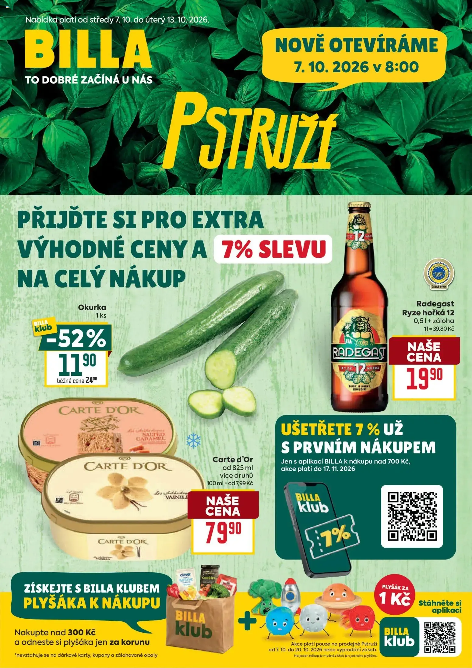 Billa leták od 07.10.2026 + Akce příští týden - 7. října 13. října 2026 - Page 1