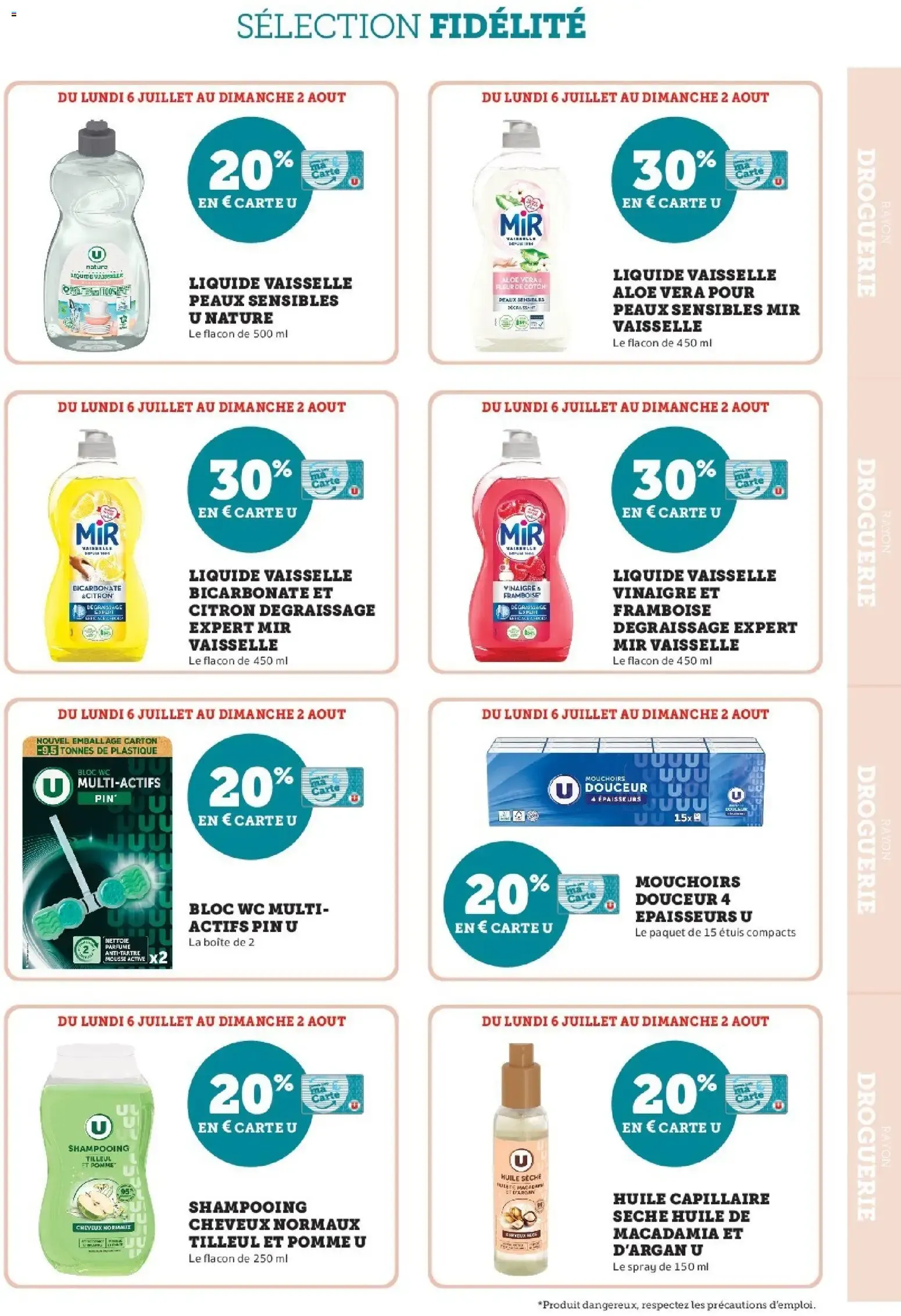 Hyper U - Ma sélection Carte U Juillet à partir du 06/07/2026 - promo en ligne du 6 juillet au 2 août 2026 - Catalogue page 9