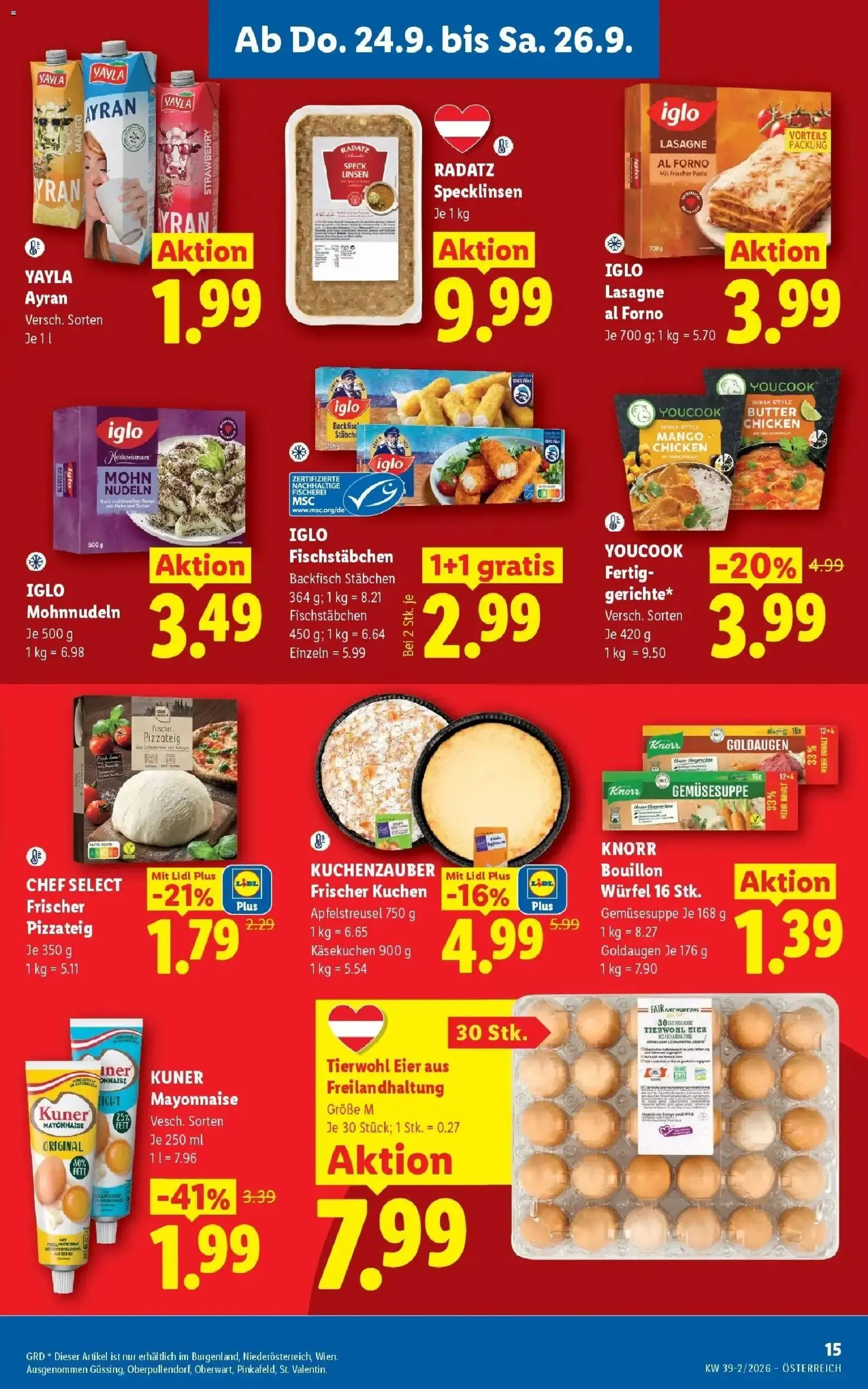Lidl Flugblatt - Wien ab 24.09.2026 - Angebote ab donnerstag von 24. September bis 26. September 2026 - Flugblätt seite  17