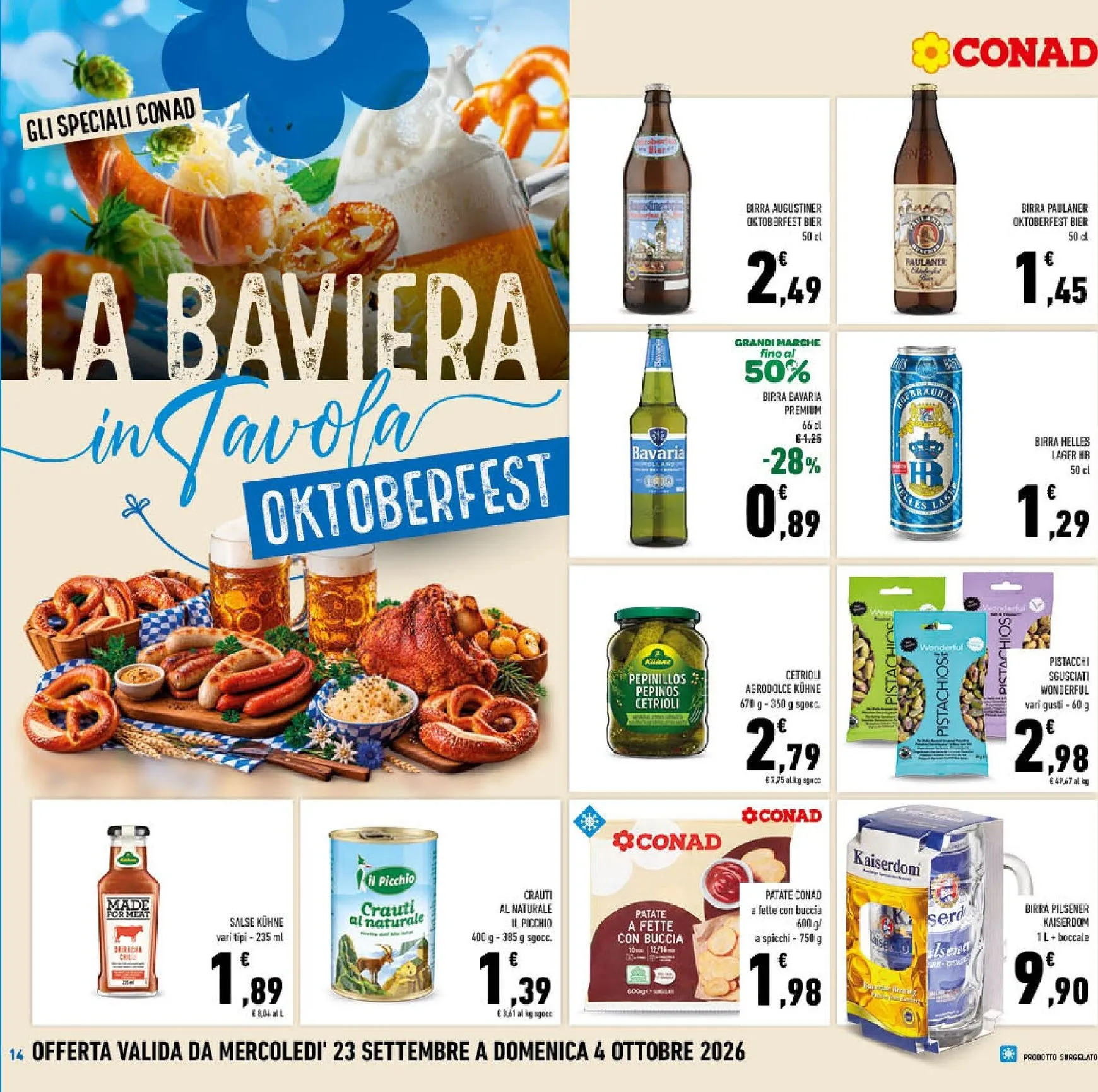 Volantino attuale di Conad valido dal mercoledì 23/09/2026 al domenica 04/10/2026 da 23 settembre a 4 ottobre di 2026 - Pagina del volantino 14